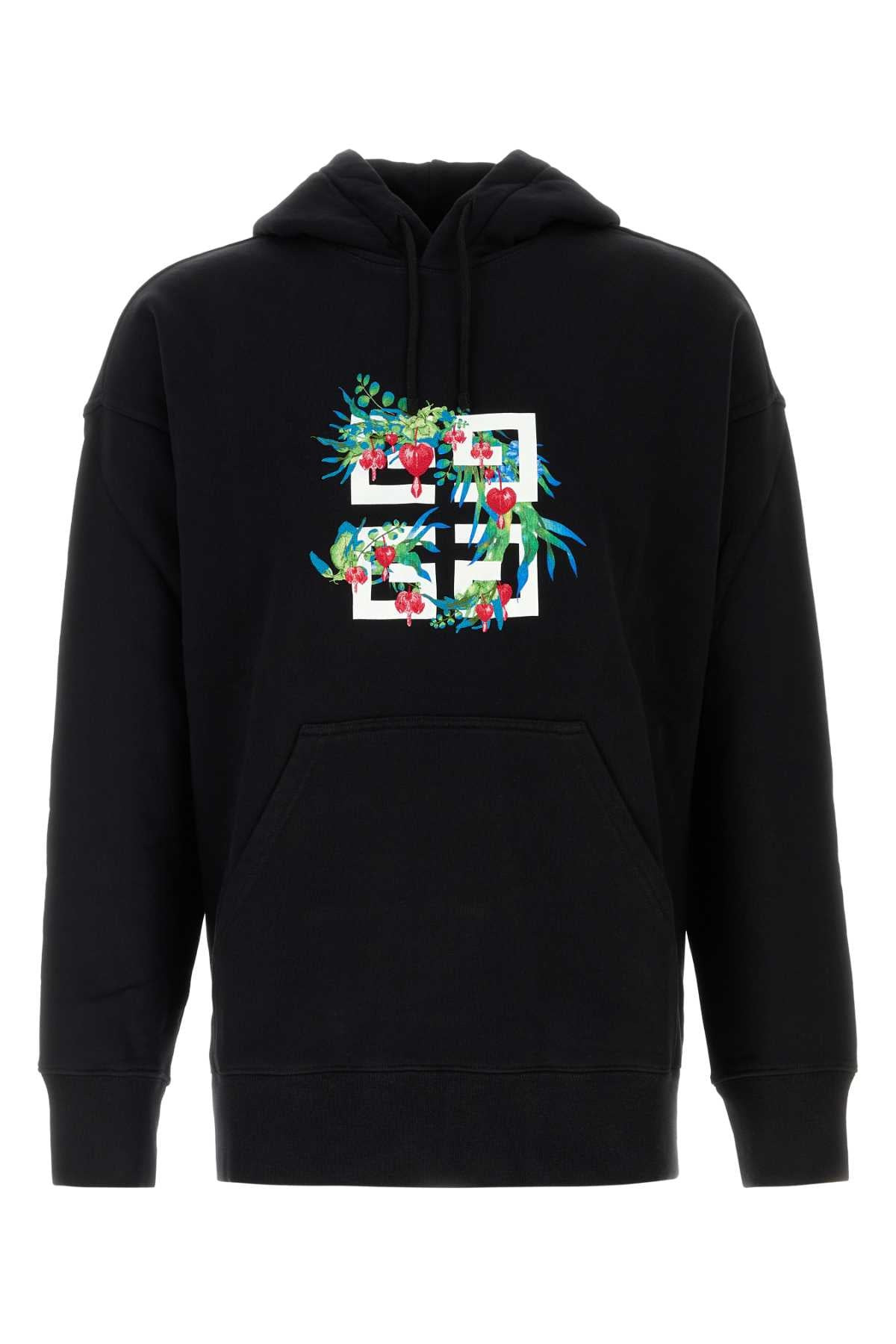 Givenchy Men Black Cotton Sweatshirt - 1