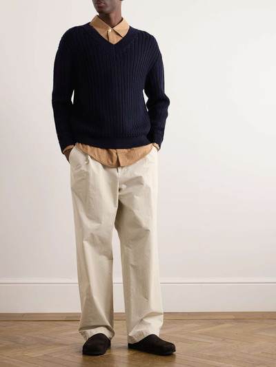 A KIND OF GUISE Saimir Ribbed Merino Wool and Silk-Blend Sweater outlook