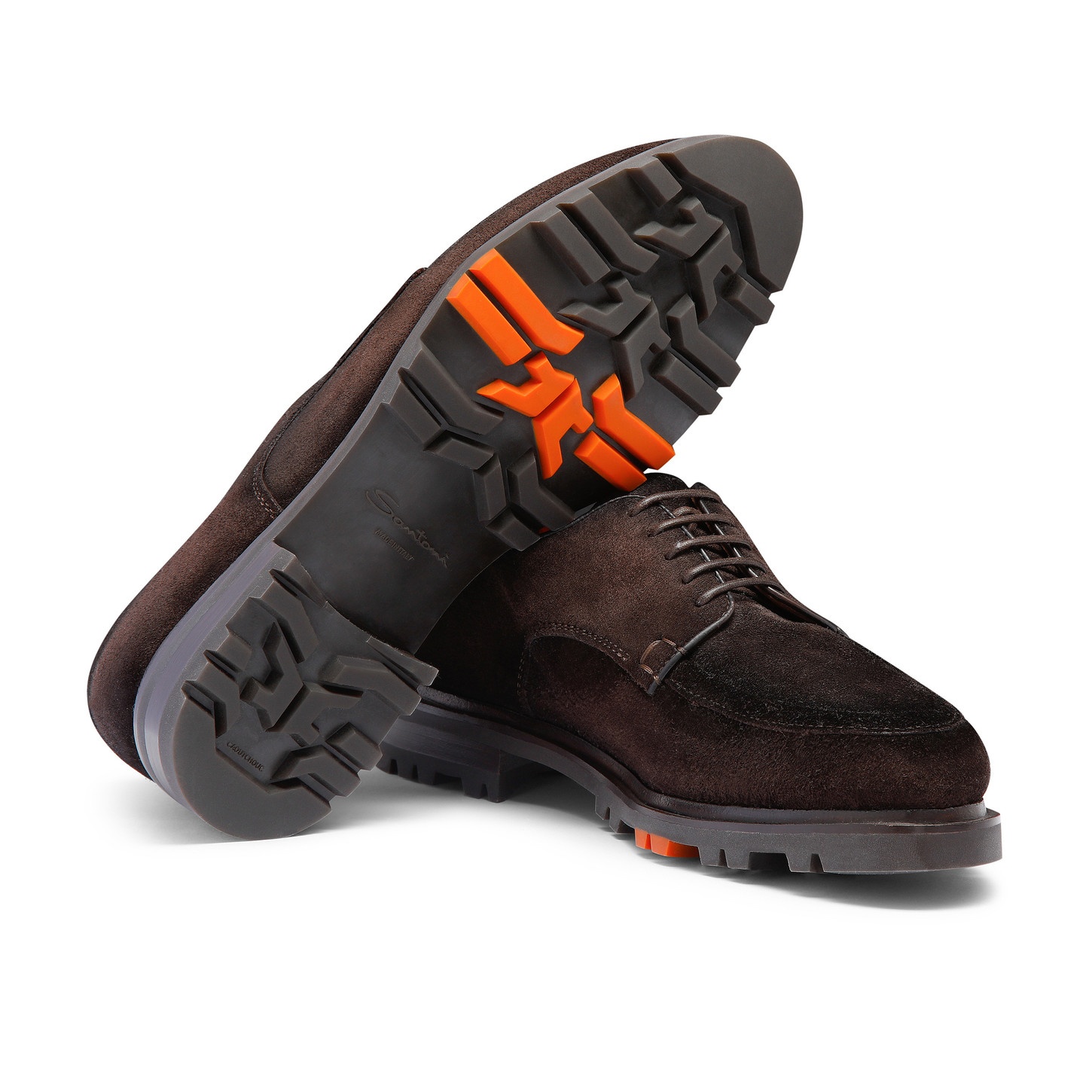 Men's dark brown suede Derby shoe - 4