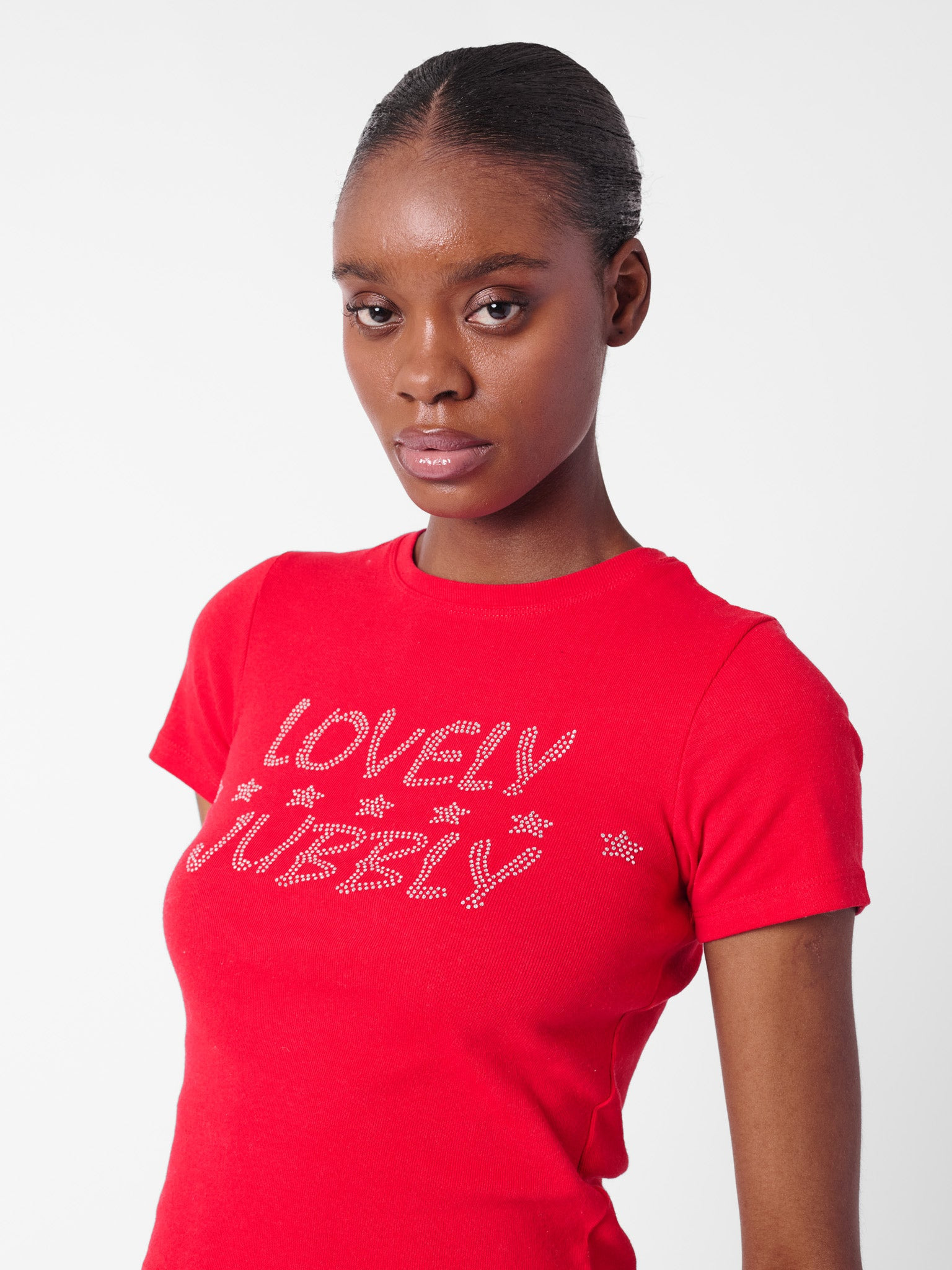 LOVELY JUBBLY TEE RED - 3