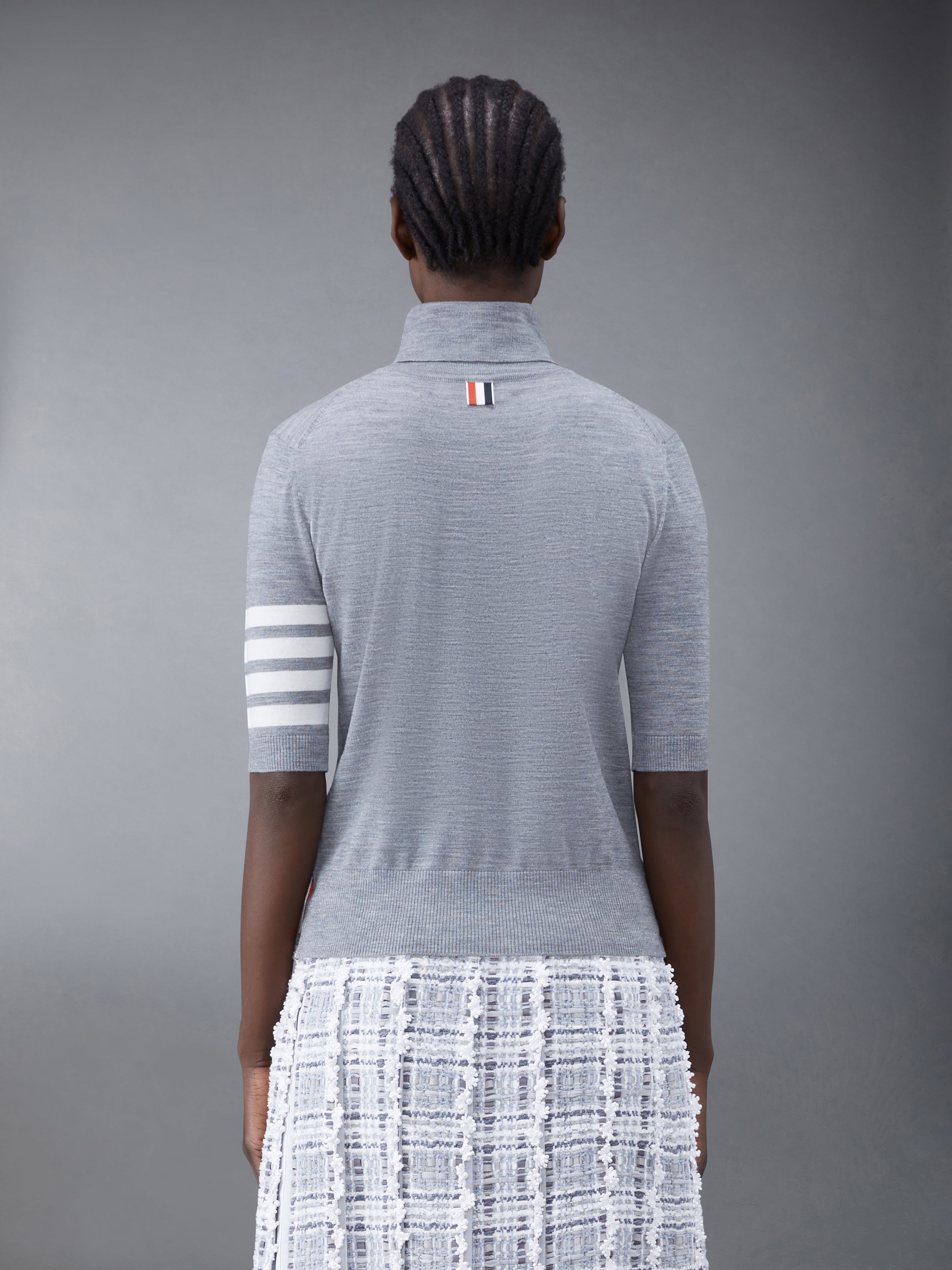 FINE MERINO 4-BAR RELAXED SHORT SLEEVE TURTLENECK - 2