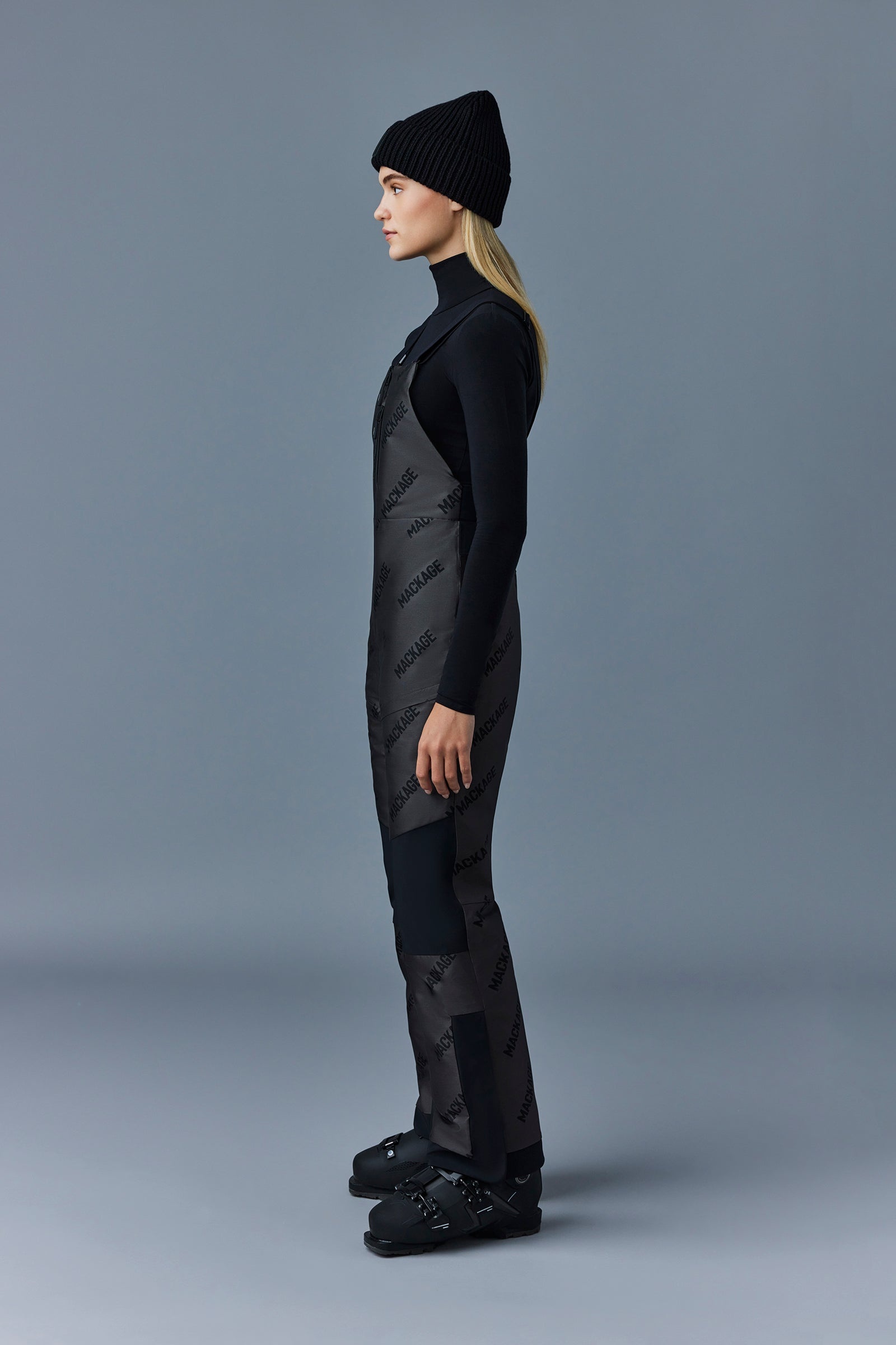 VINYA 2-Layer membrane ski pants with Jacquard logo pattern - 3