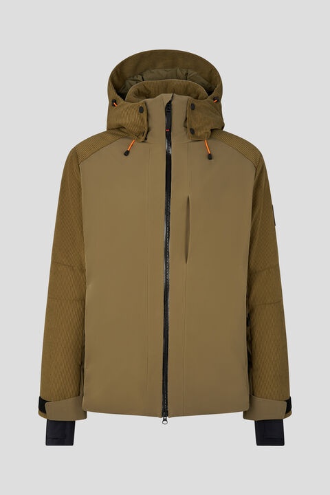 Hardo Corduroy ski jacket in Olive green - 1