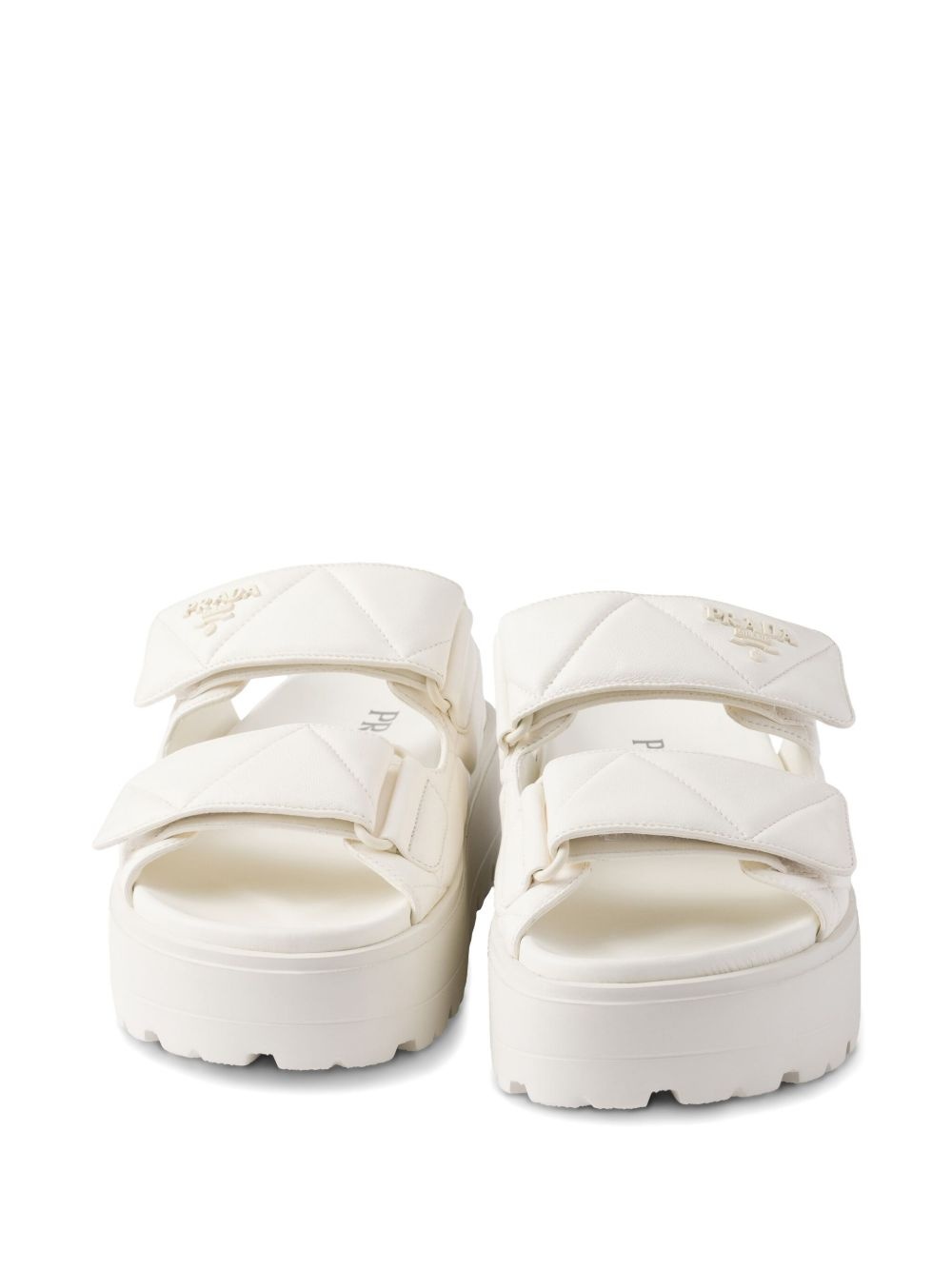 45mm padded leather sandals - 5