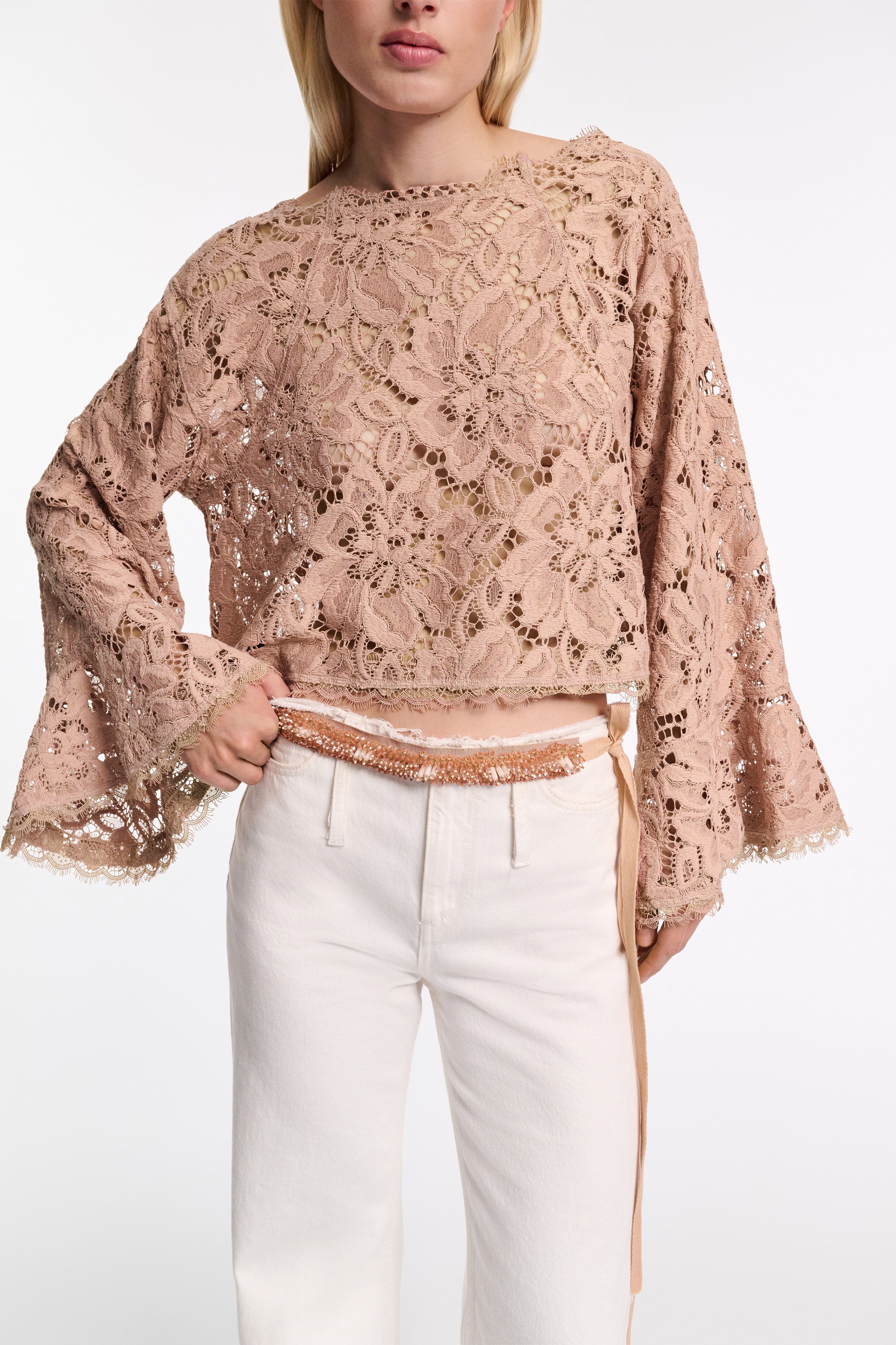 GROSGRAIN EMBROIDERY embroidered belt - 4