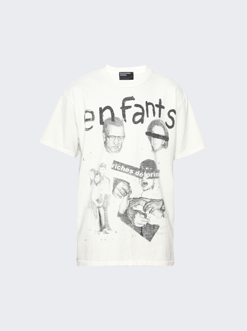 Fat Kid T-Shirt Faded Ivory and Black 1