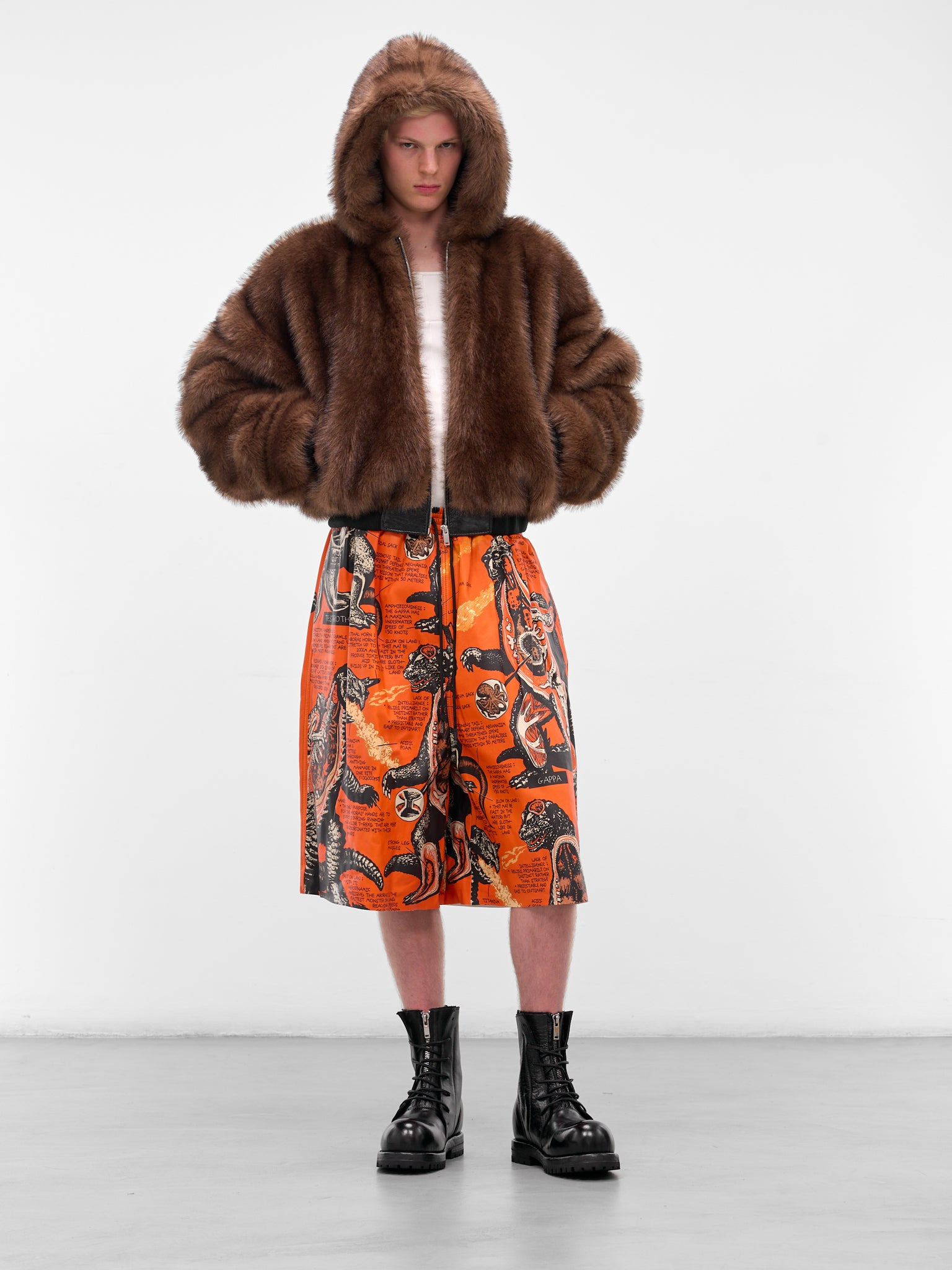 Monster Graphic Lamb BBall Shorts - 6