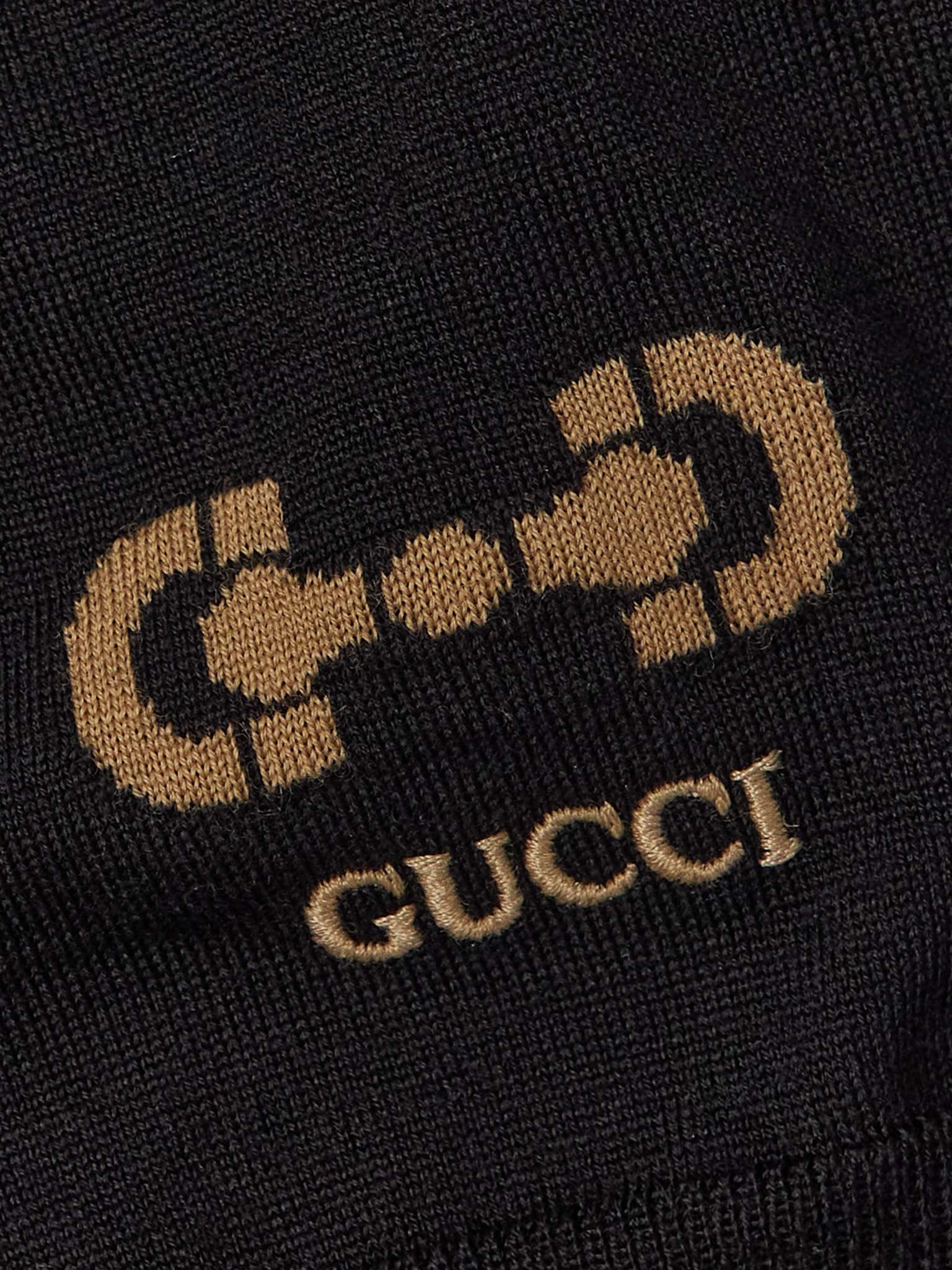 Logo-Embroidered Wool Sweater - 3