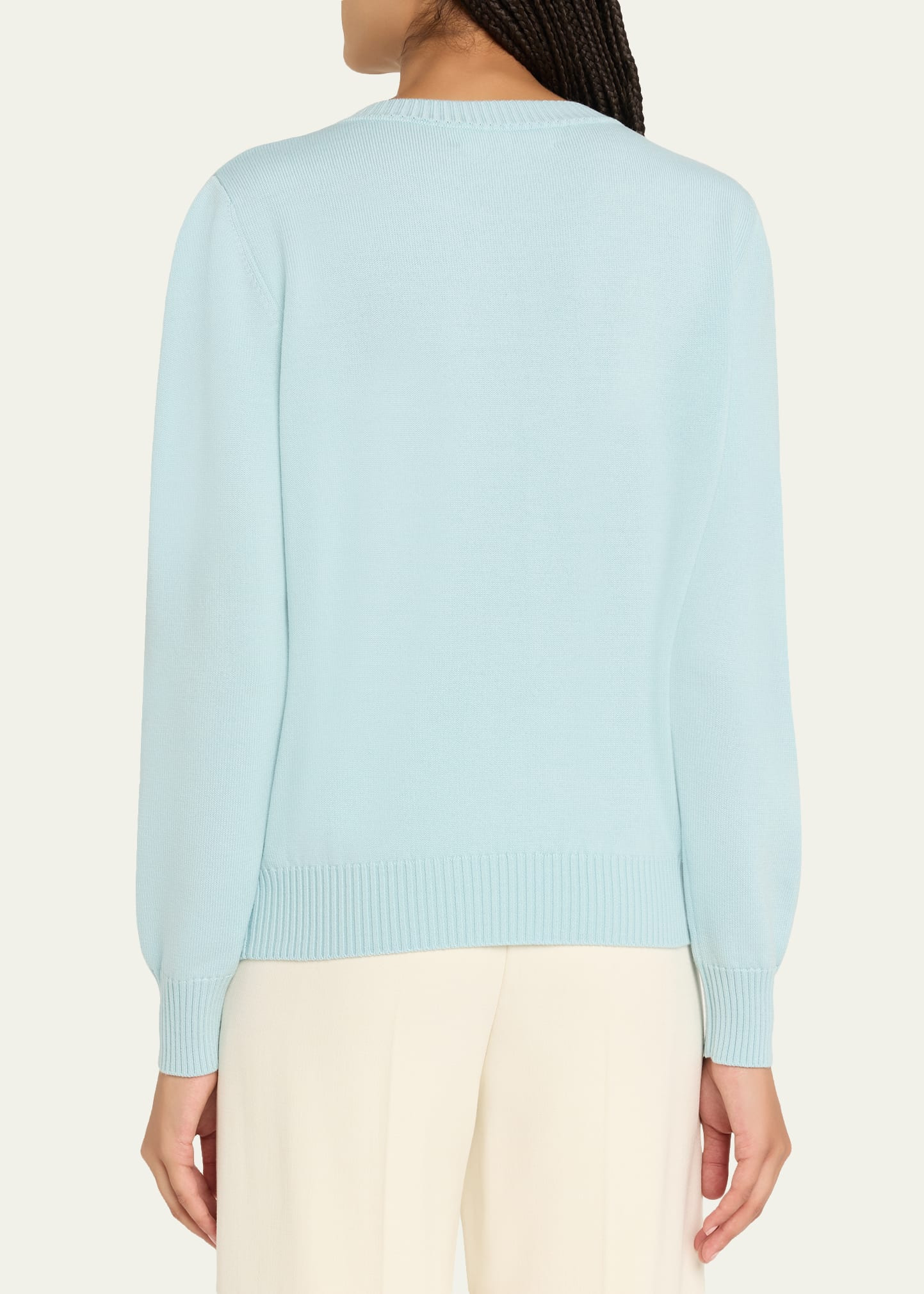 Artichoke Jacquard Wool Cashmere Pullover - 3