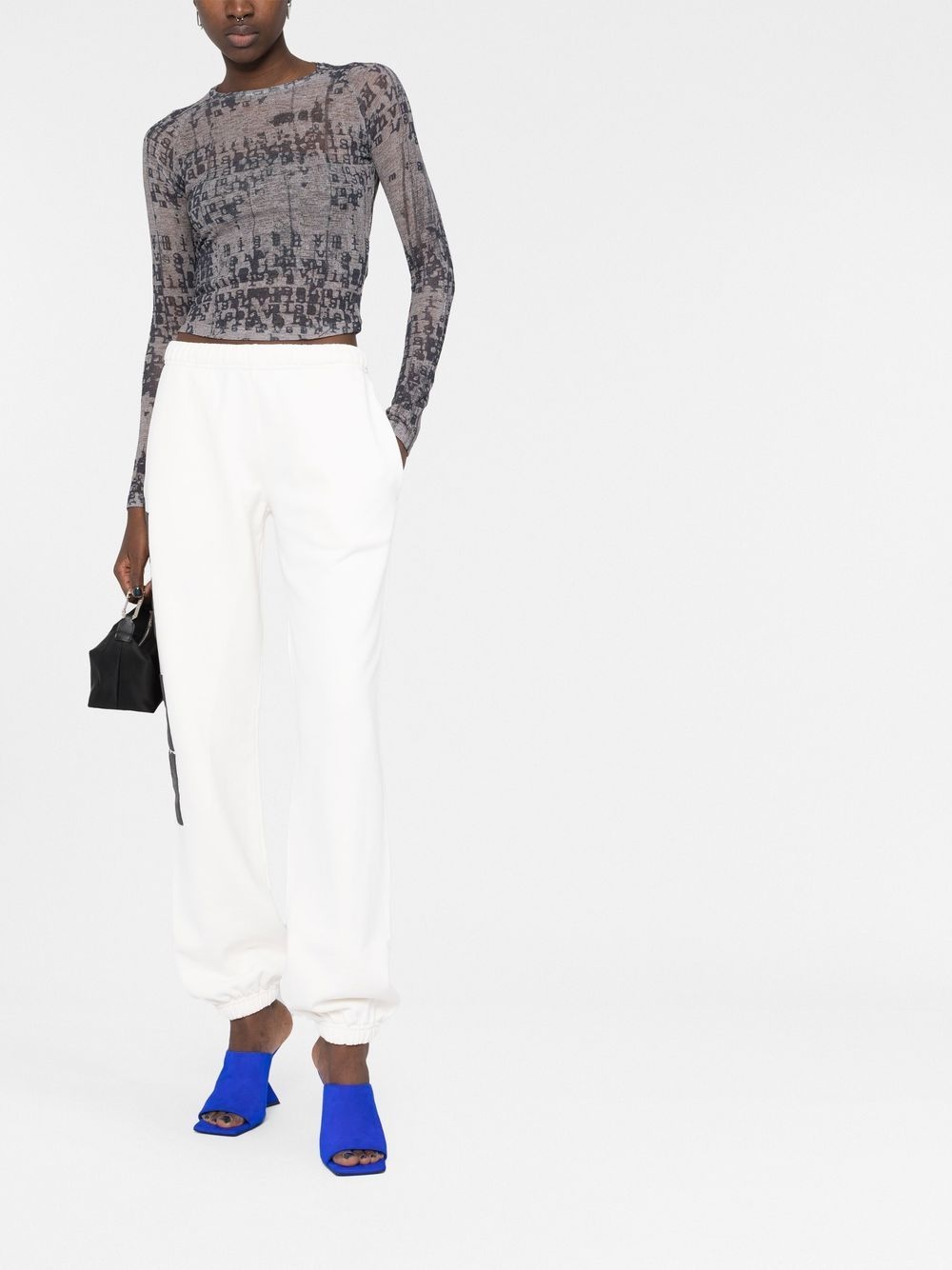 logo-print track shorts - 2