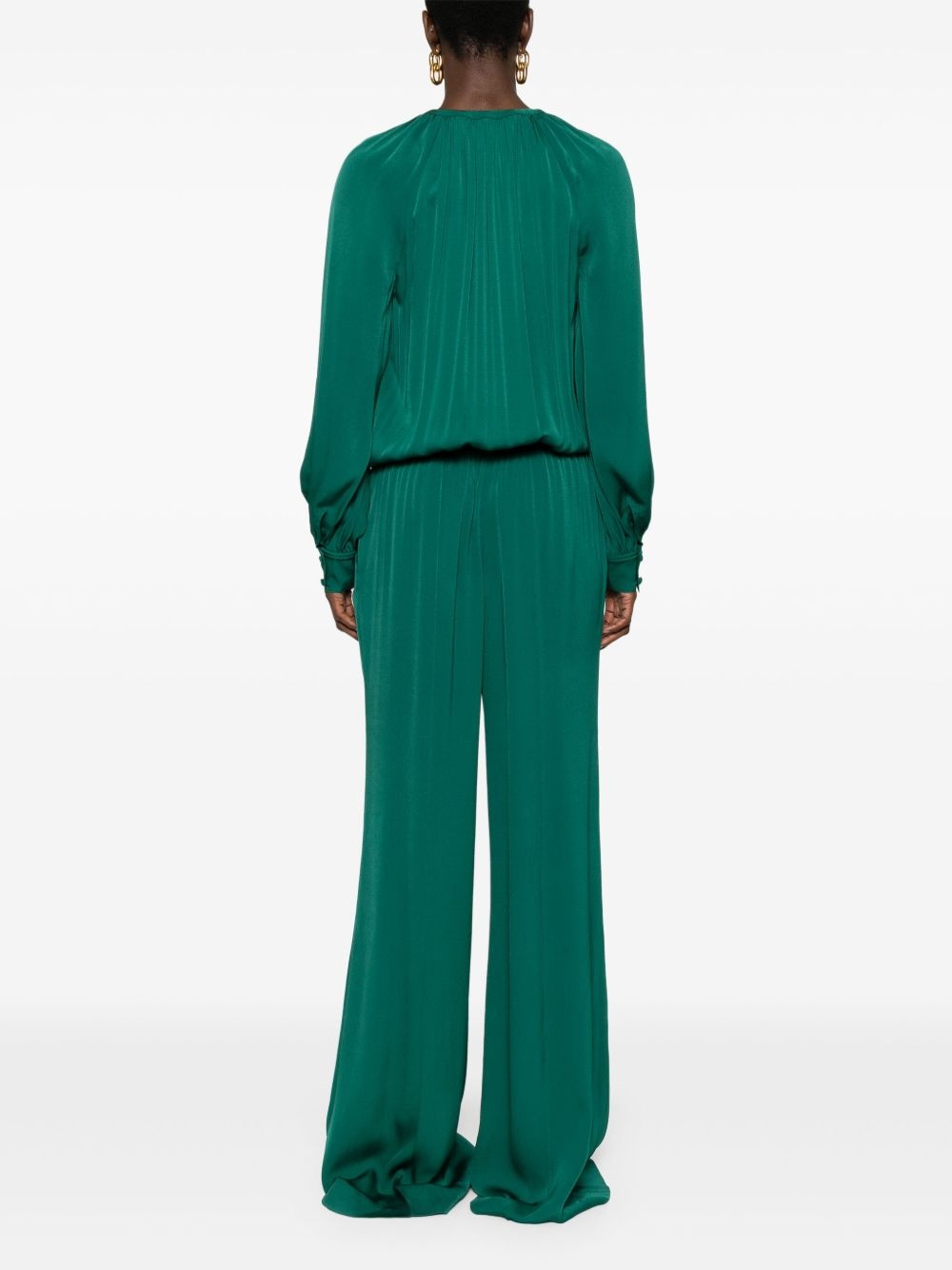 tie-neck jumpsuit - 4