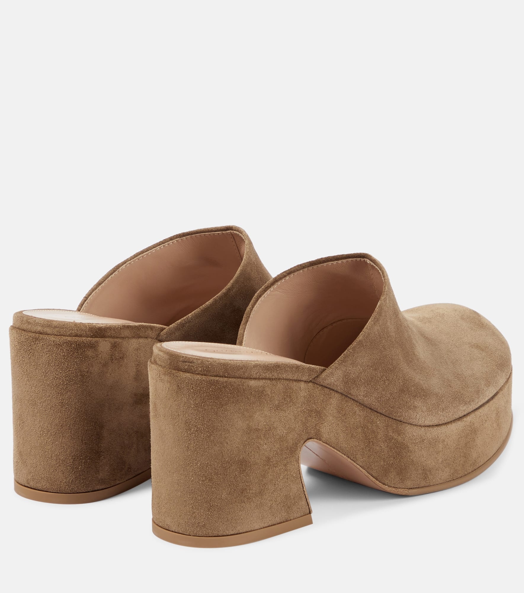Lyss suede platform mules - 3