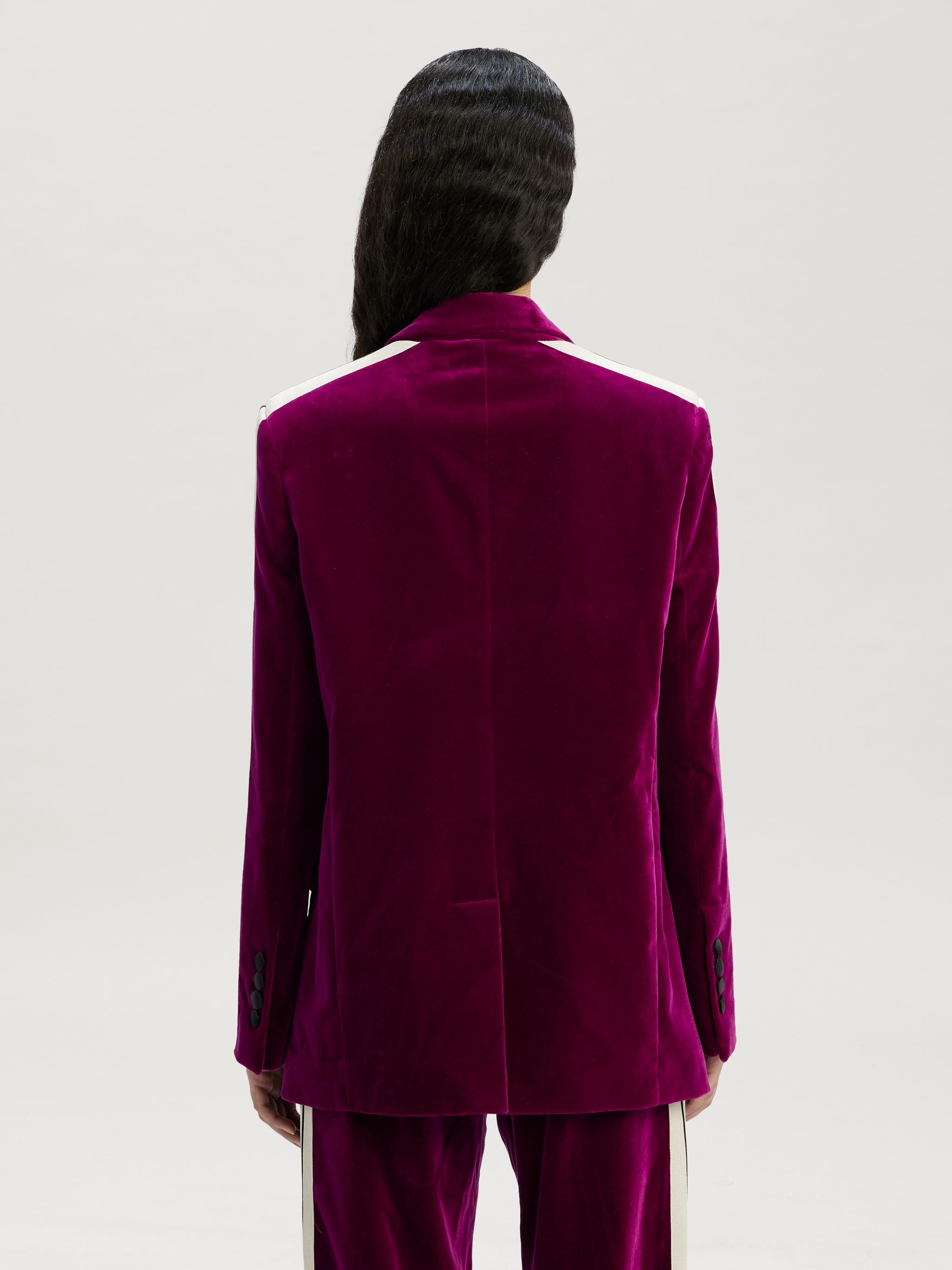 TUXEDO VELVET BLAZER - 5