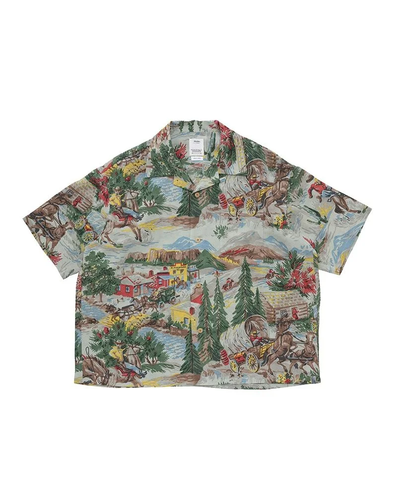 CROSBY SHIRT S/S (WASHI CHIRIMEN) LT.BLUE - 1