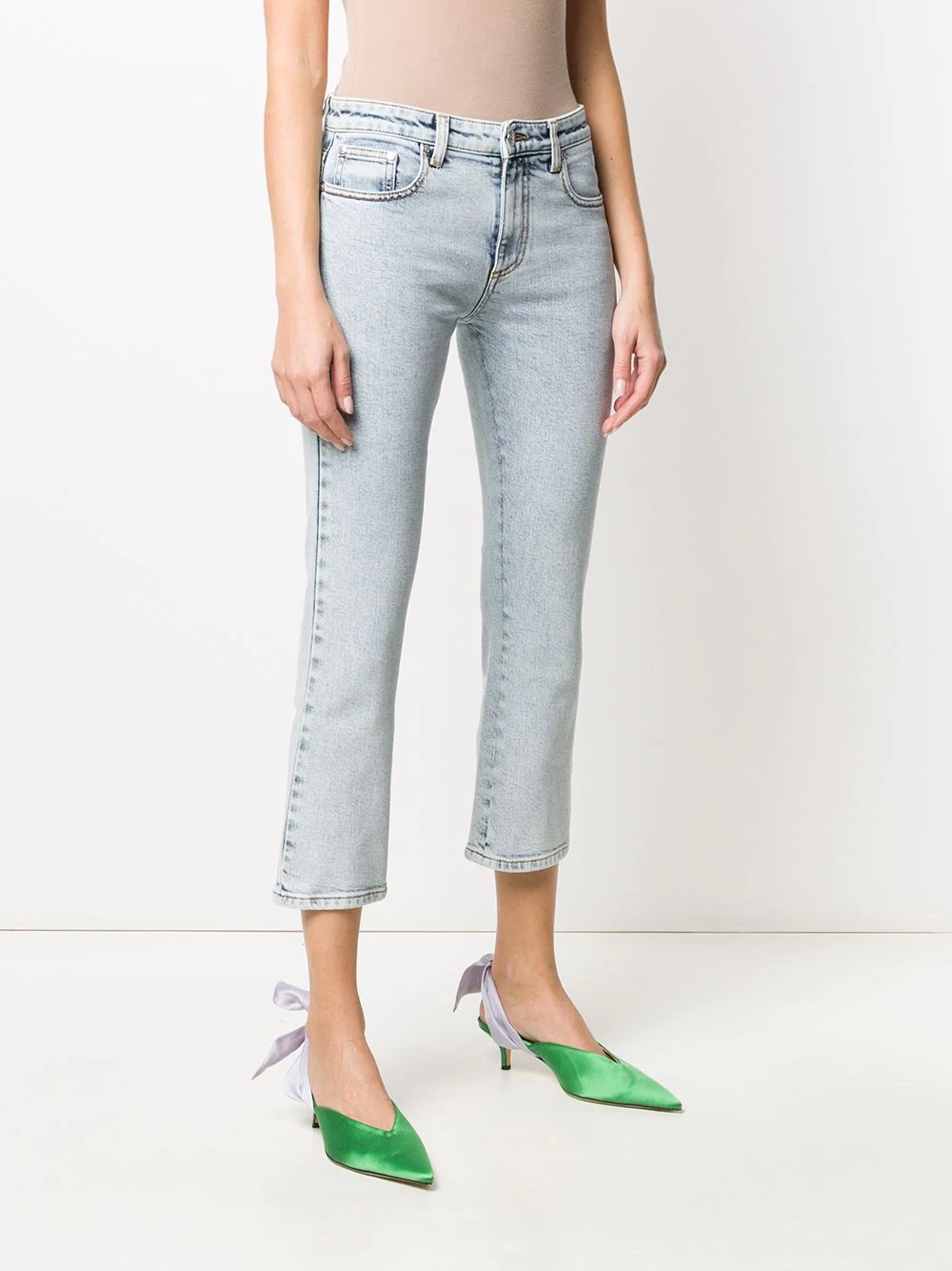 cropped denim jeans - 3