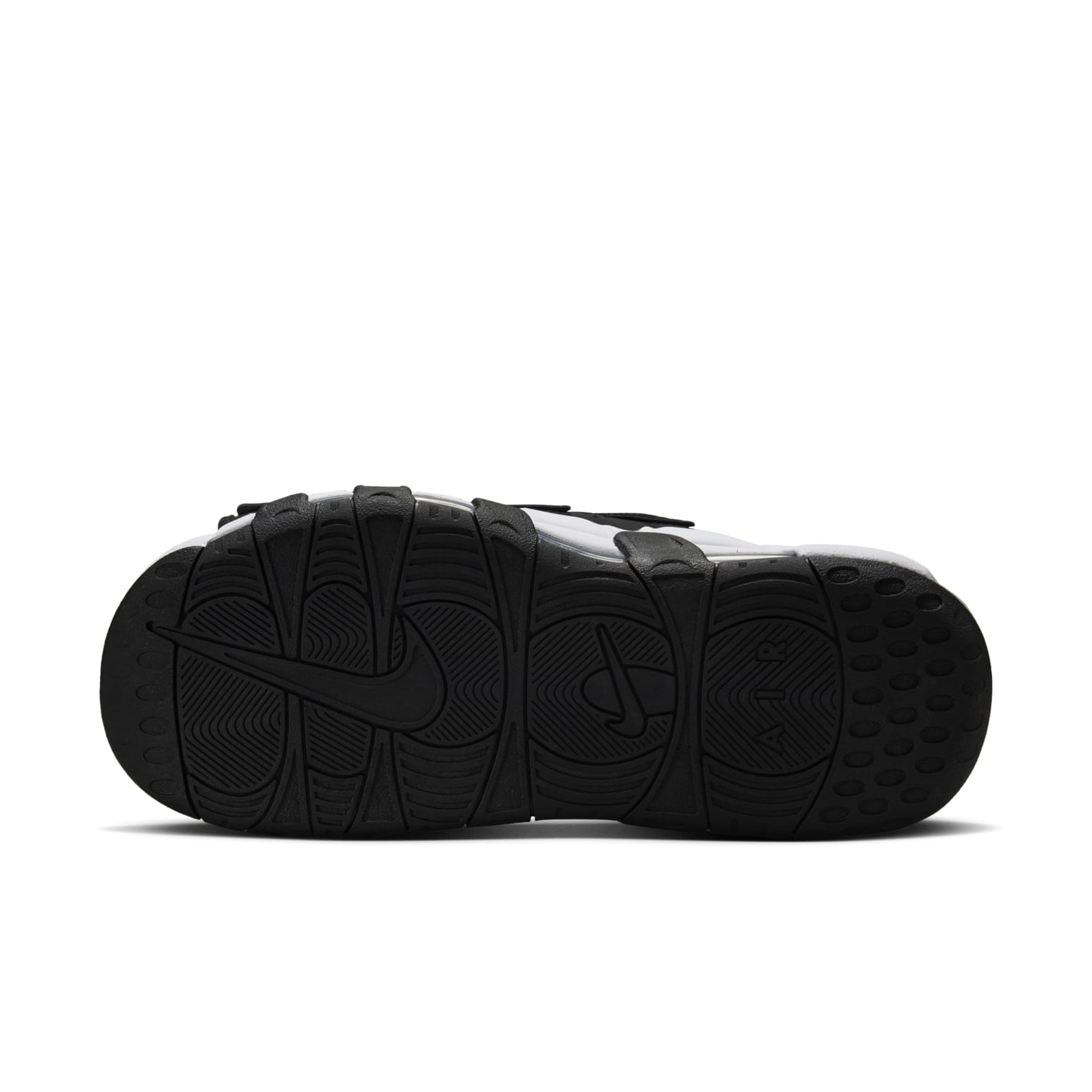 Nike Air More Uptempo Slides 'Black White Red' FJ2707-001 - 5