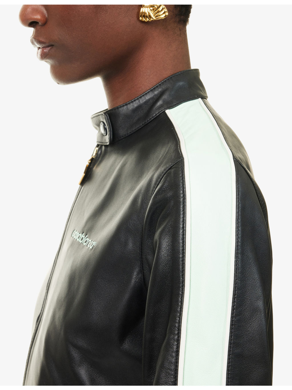 Racer Regular-Fit Leather Jacket - 5