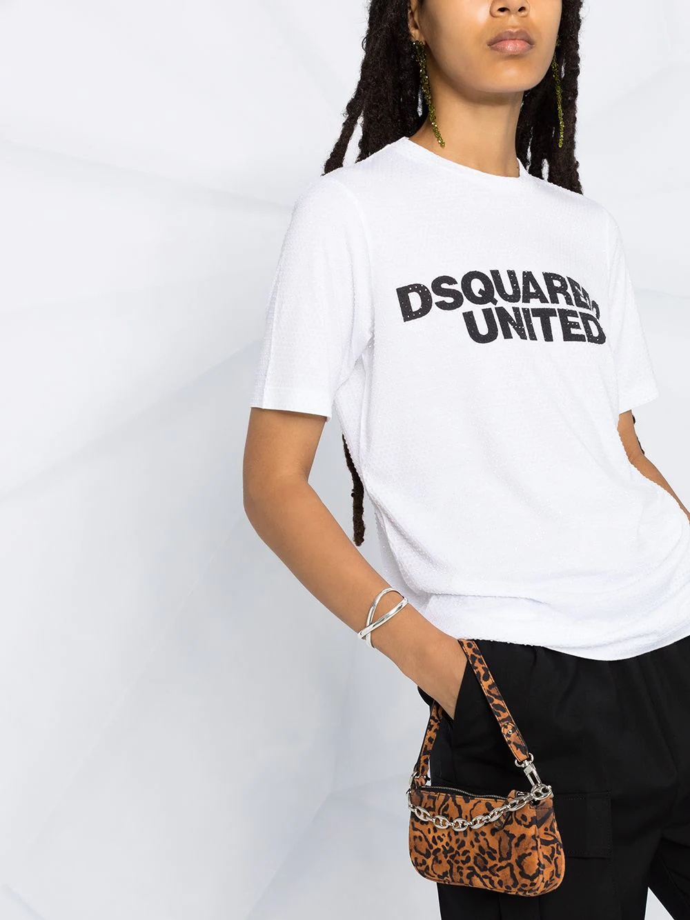 logo print cotton T-shirt - 3