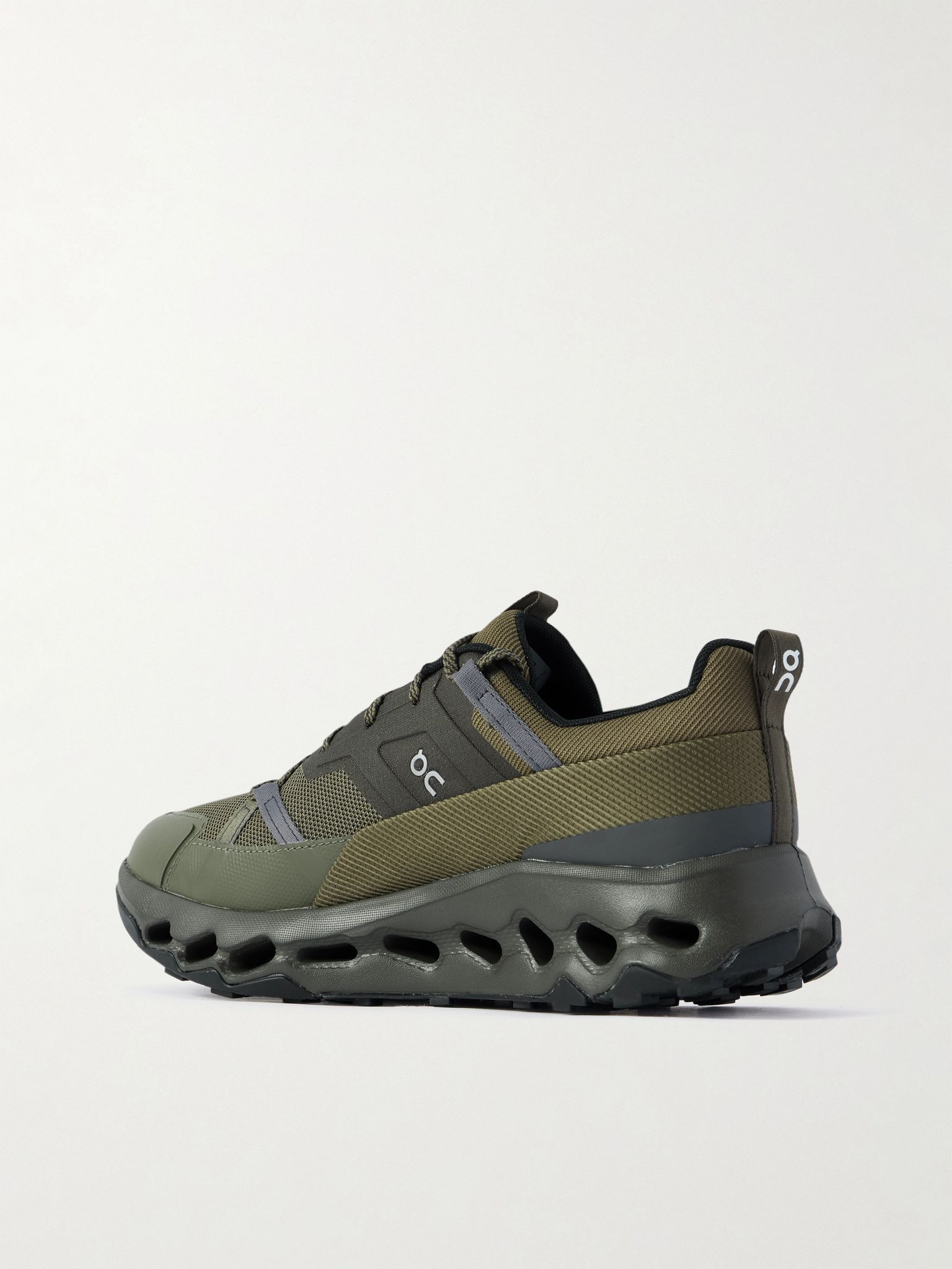 Cloudhorizon Rubber and Webbing-Trimmed Mesh Sneakers Green - 4