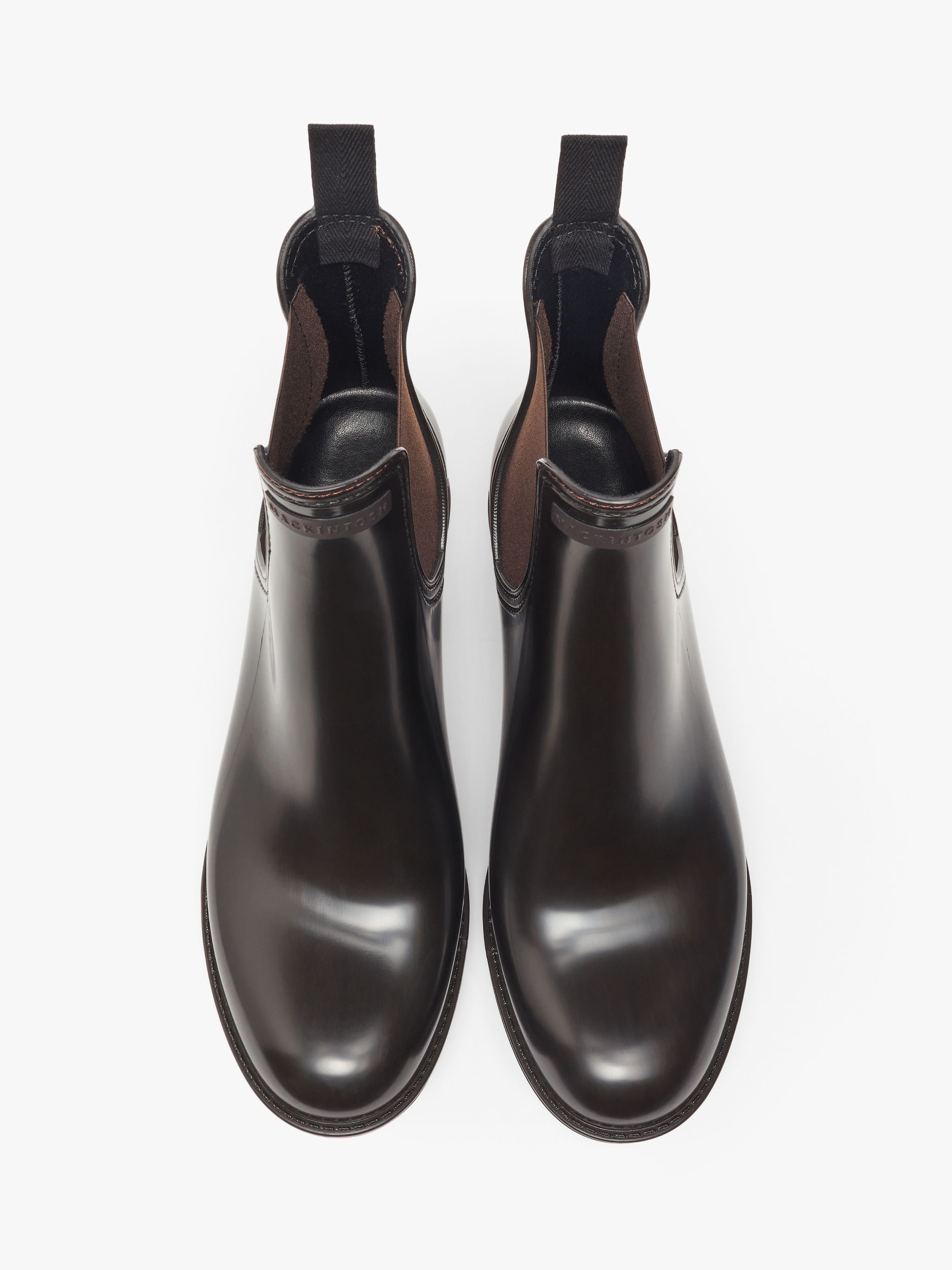 TRINITY BROWN CHELSEA RAIN BOOTS | LB-1003 - 3