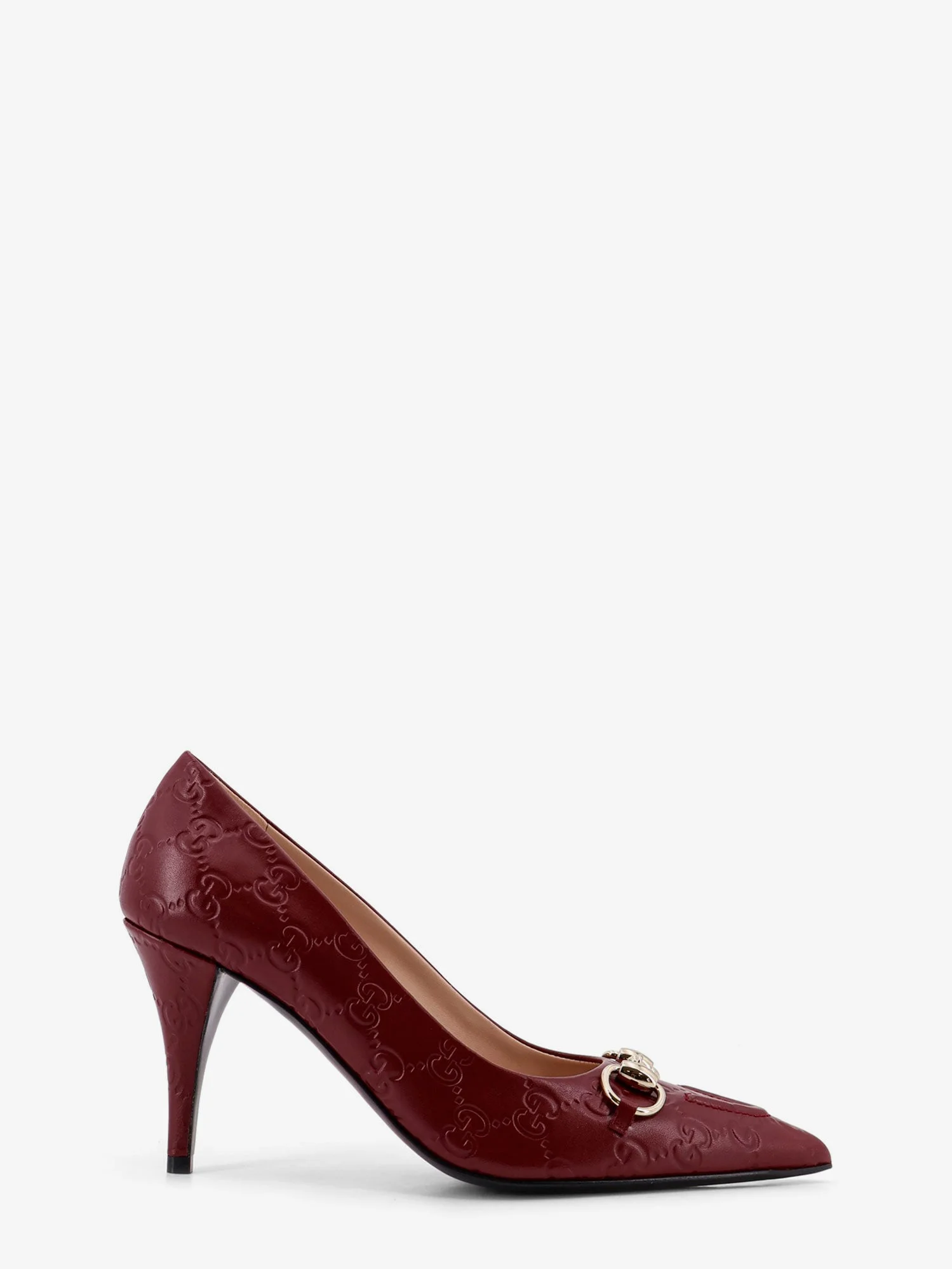 Gucci Rosso Ancora Gg Leather Décolleté - 1
