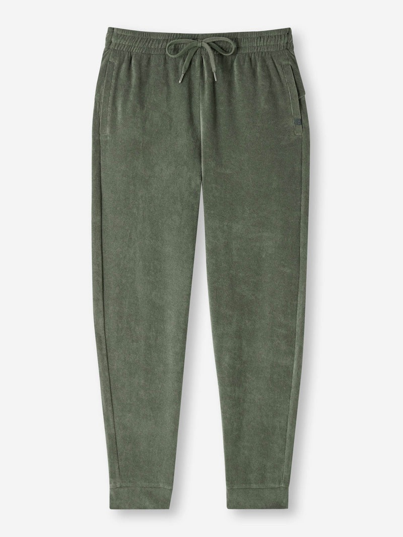 Men's Sweatpants Isaac Terry Cotton Soft Green - 1