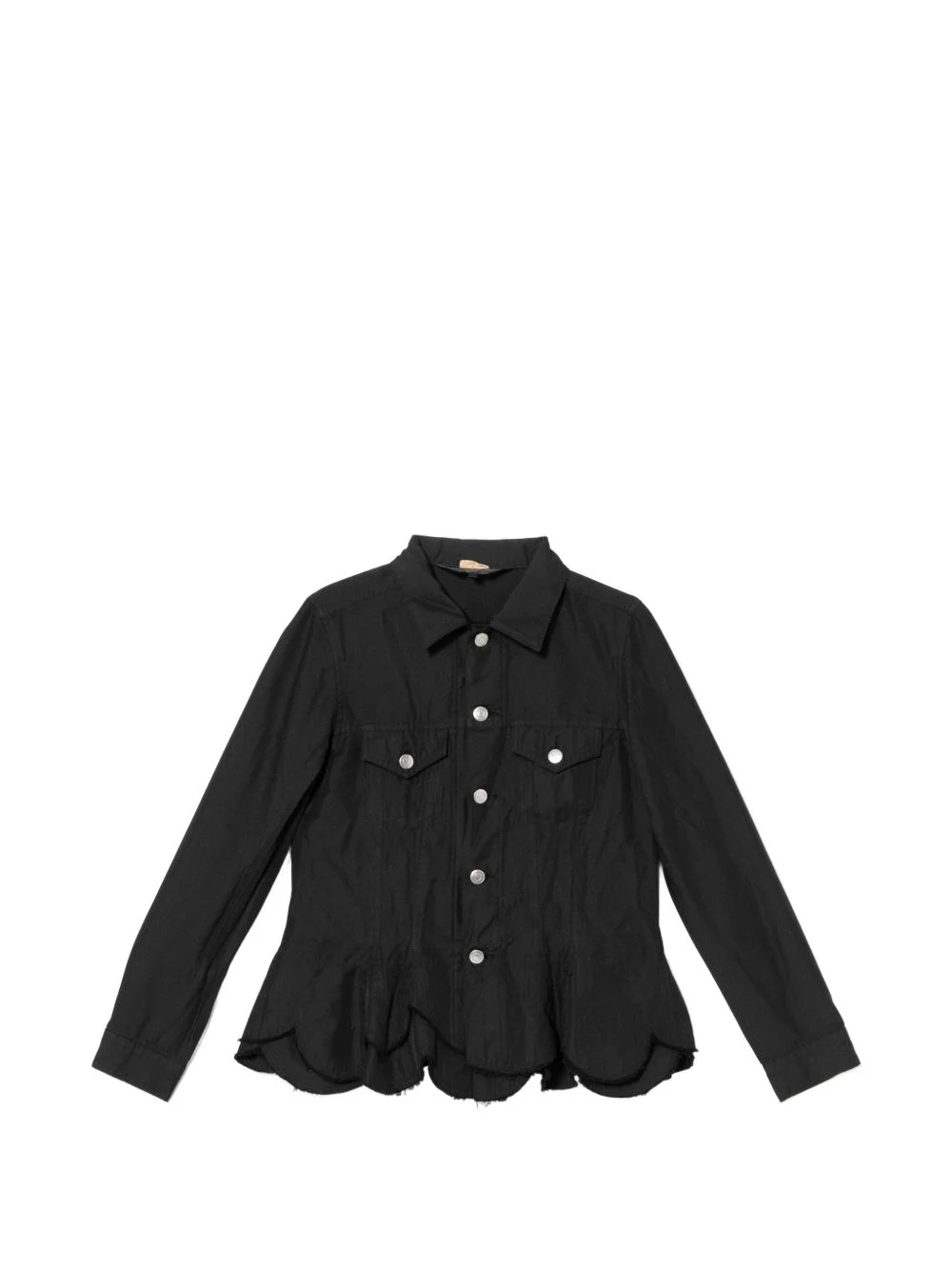 peplum button jacket - 1