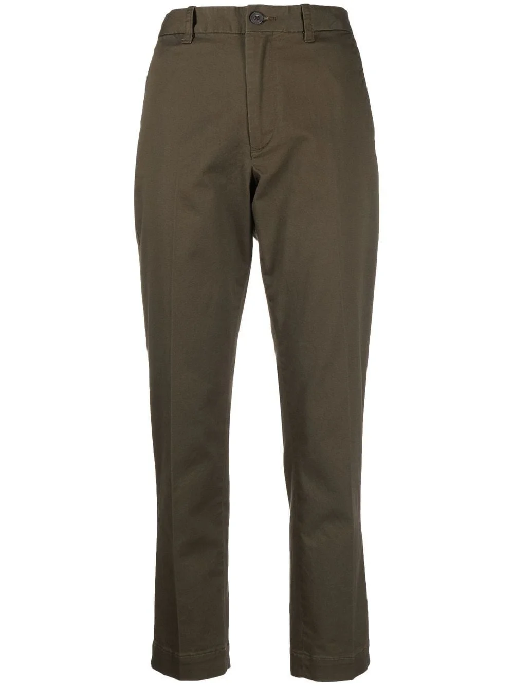 high-waisted slim-fit trousers - 1