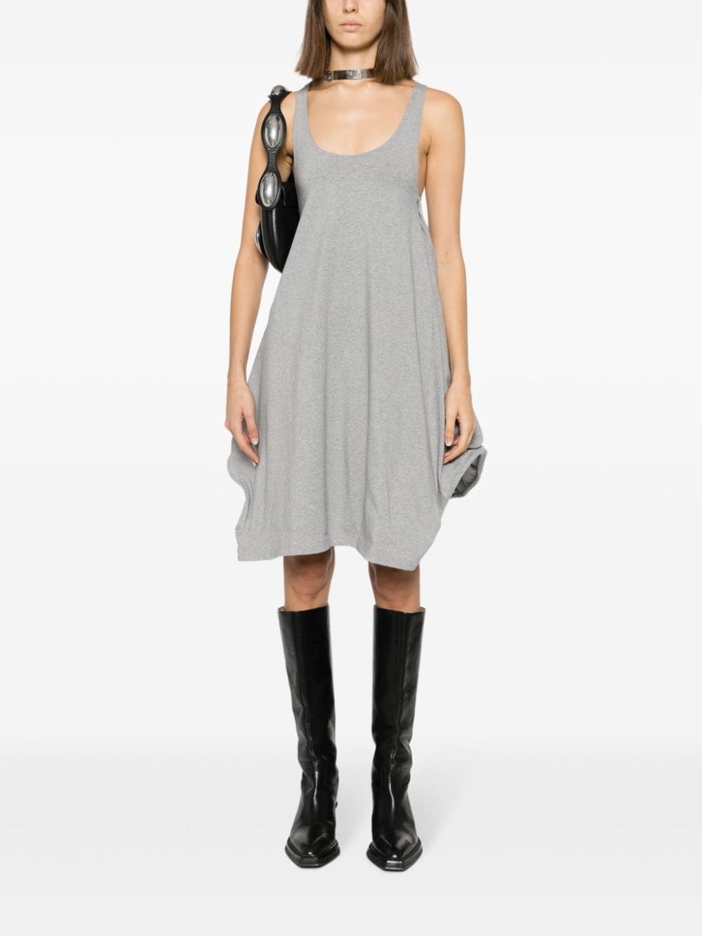Wire twisted cotton-blend minidress - 2
