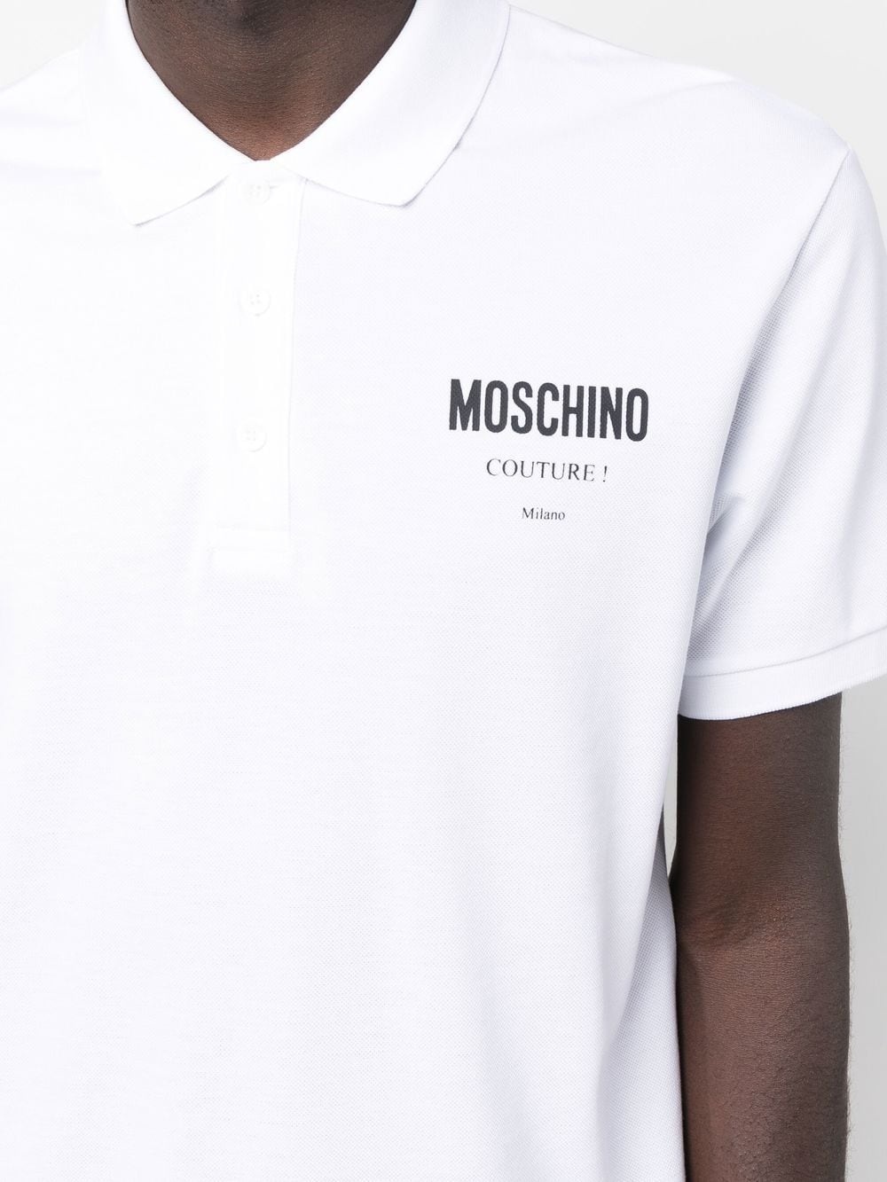 logo-print short-sleeved polo shirt - 5