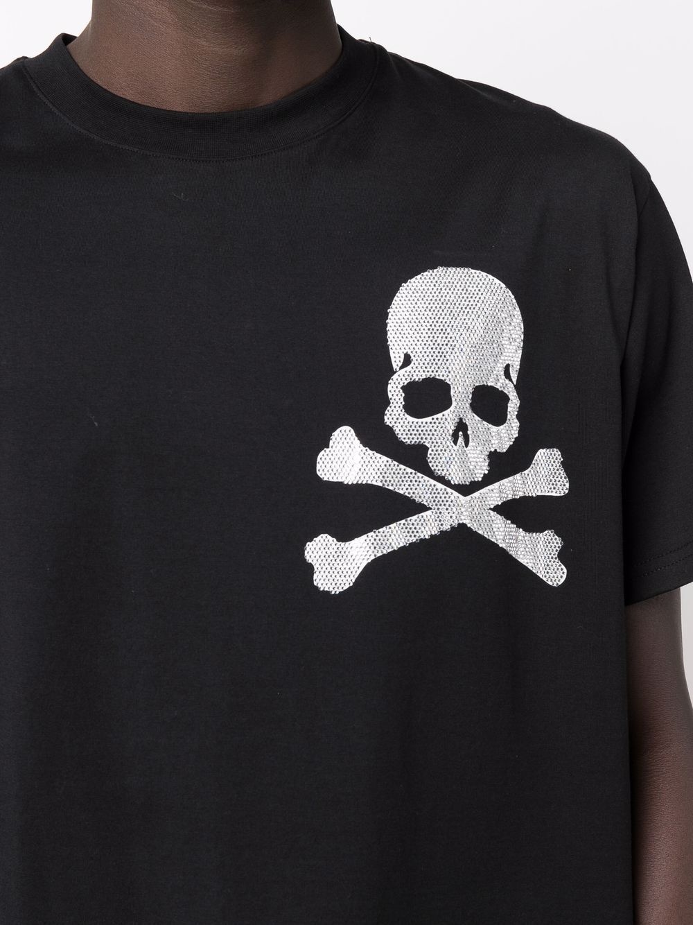 embellished skull-print T-shirt - 6