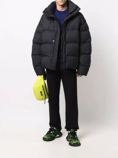 BALENCIAGA BB-logo puffer jacket outlook