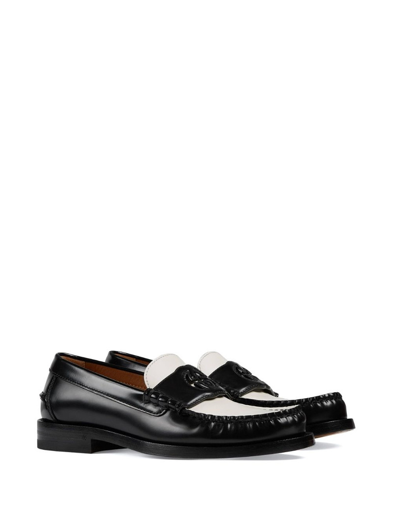 GUCCI Interlocking G leather loafers outlook