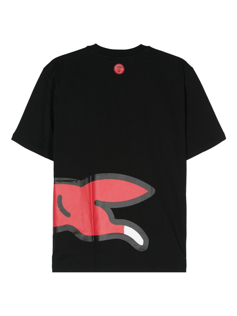 ICECREAM running dog-print cotton T-shirt outlook