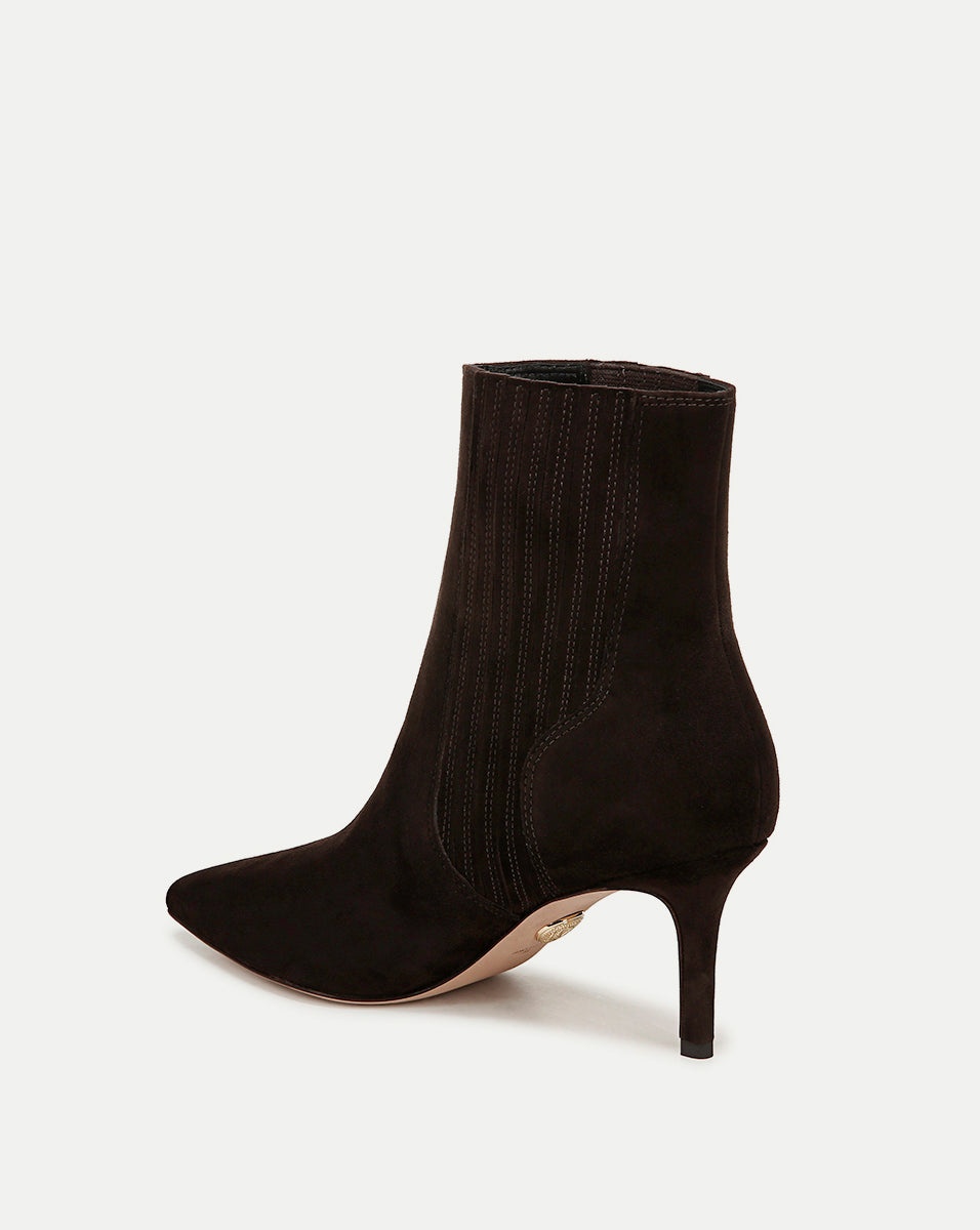 LISA SUEDE MID-HEEL BOOTIE - 4