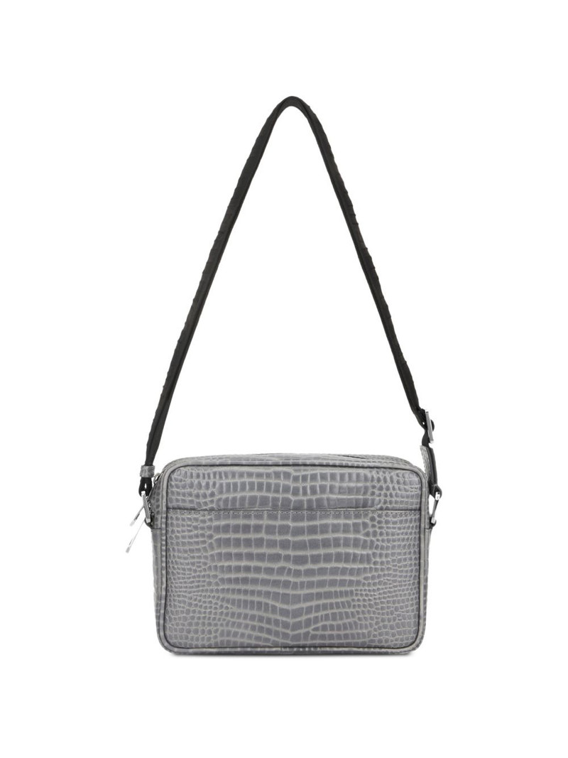 PHILIPP PLEIN logo-plaque top-zip messenger bag outlook