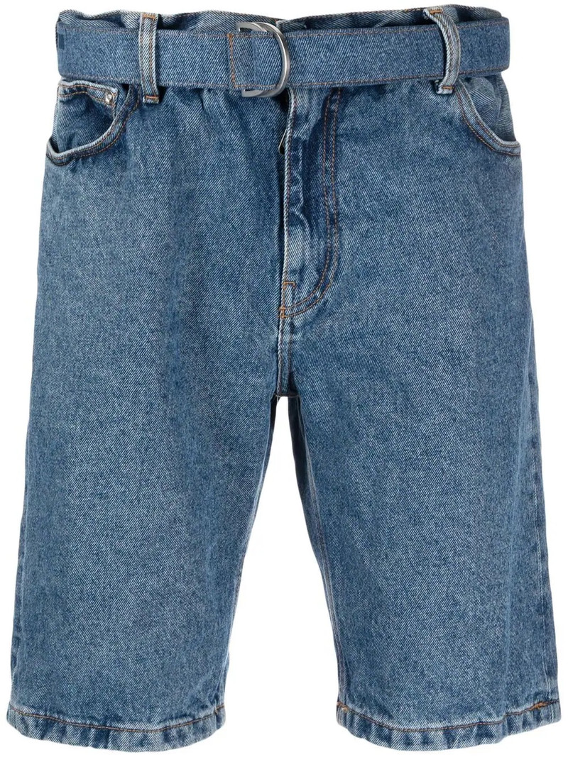 belted denim shorts 1