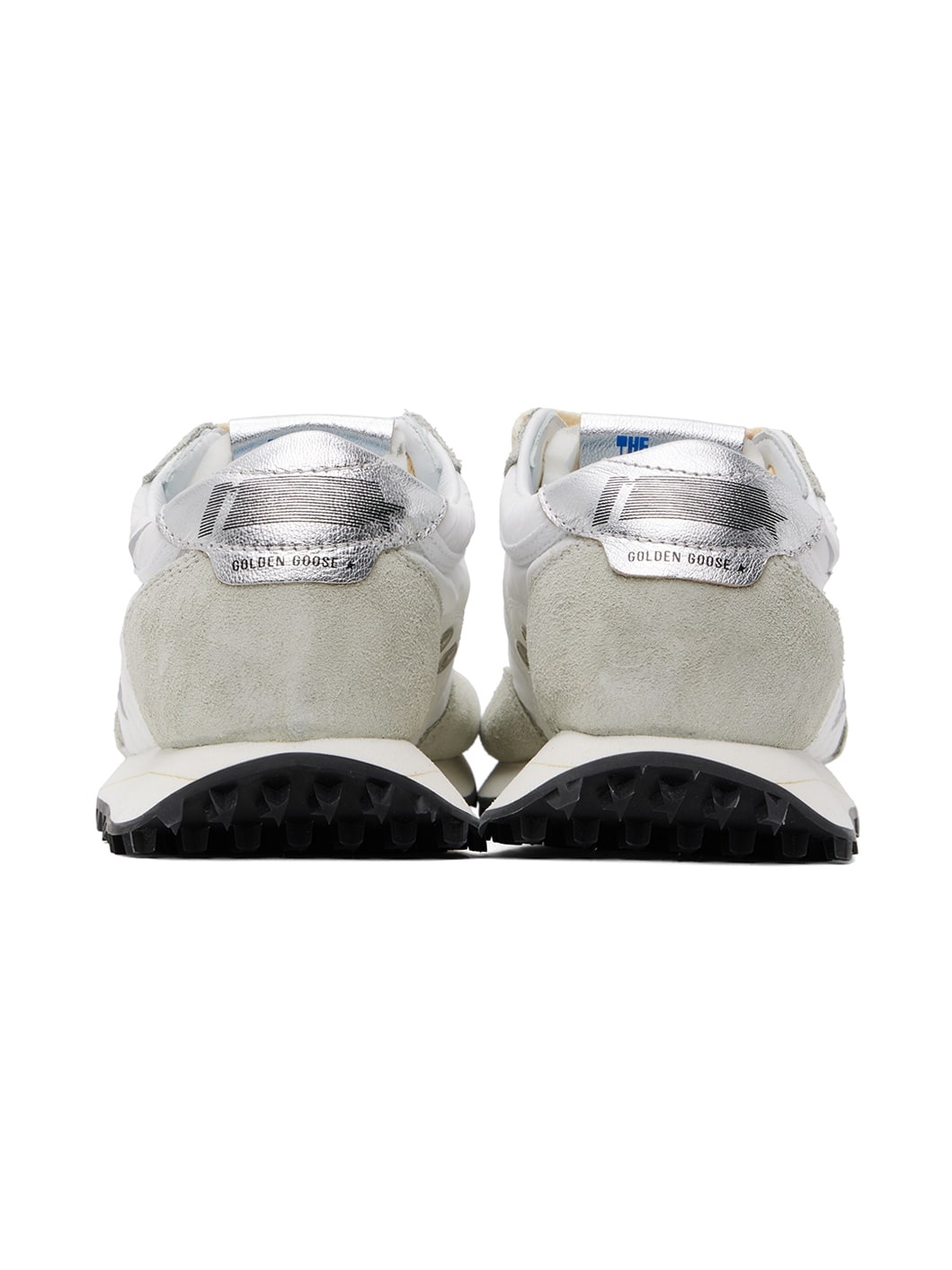 White & Gray Marathon Sneakers - 2