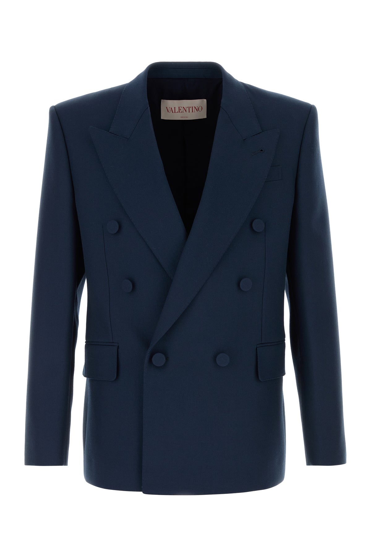 Navy blue wool blazer - 1