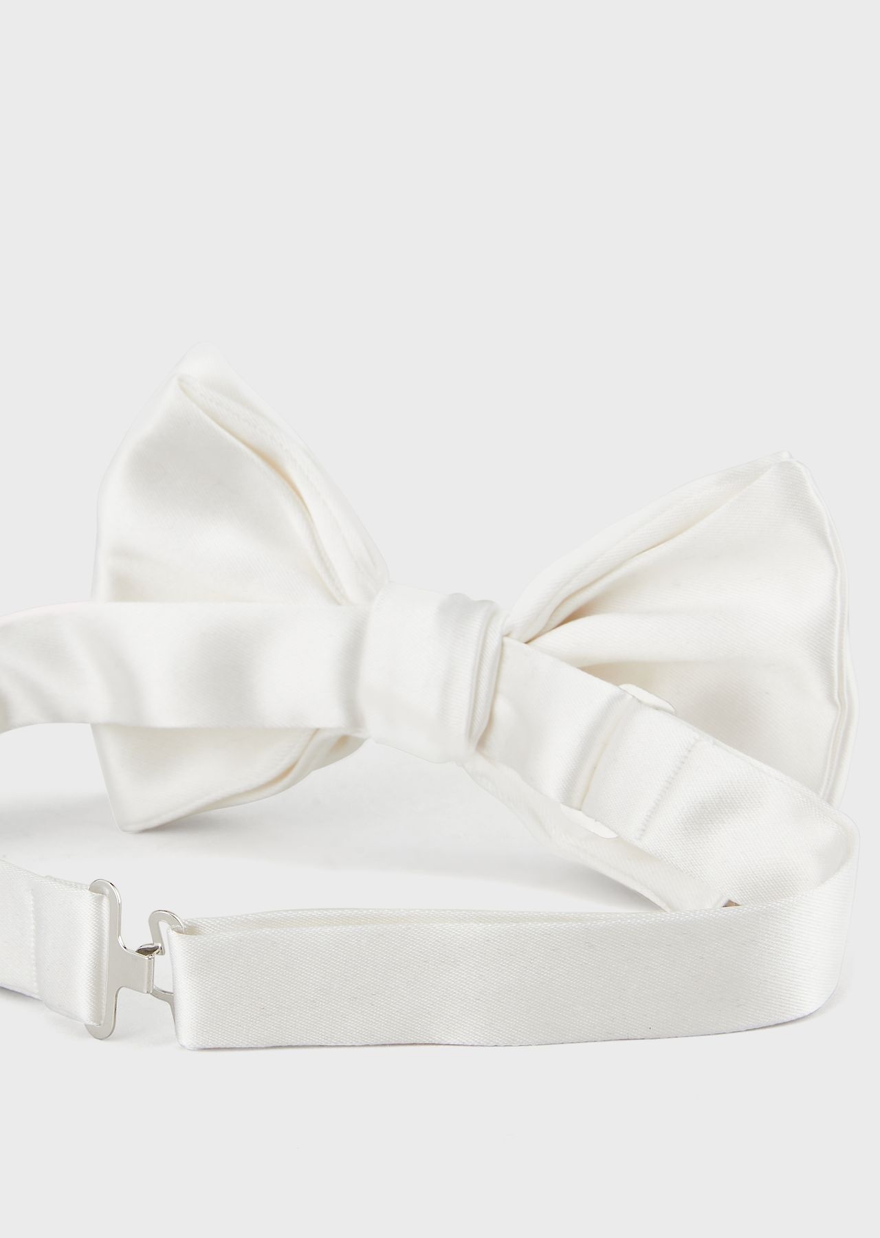 Large, pure silk knotted bow tie - 3