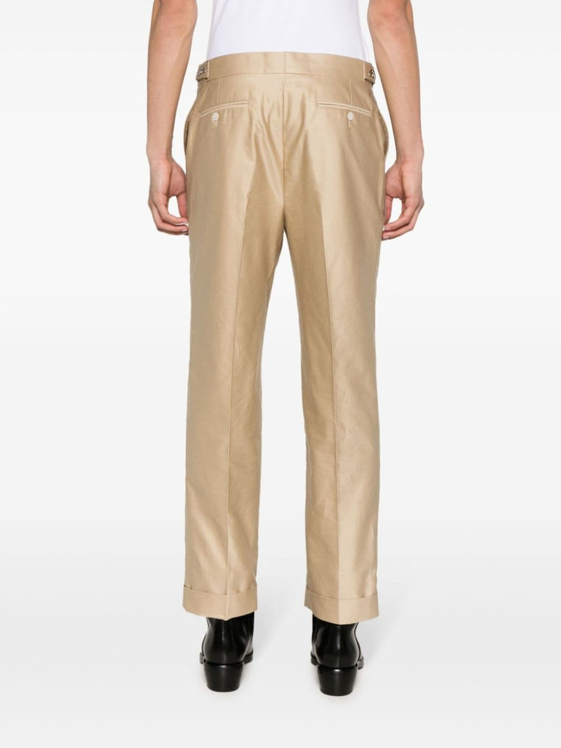 mid-rise straight-leg trousers 4