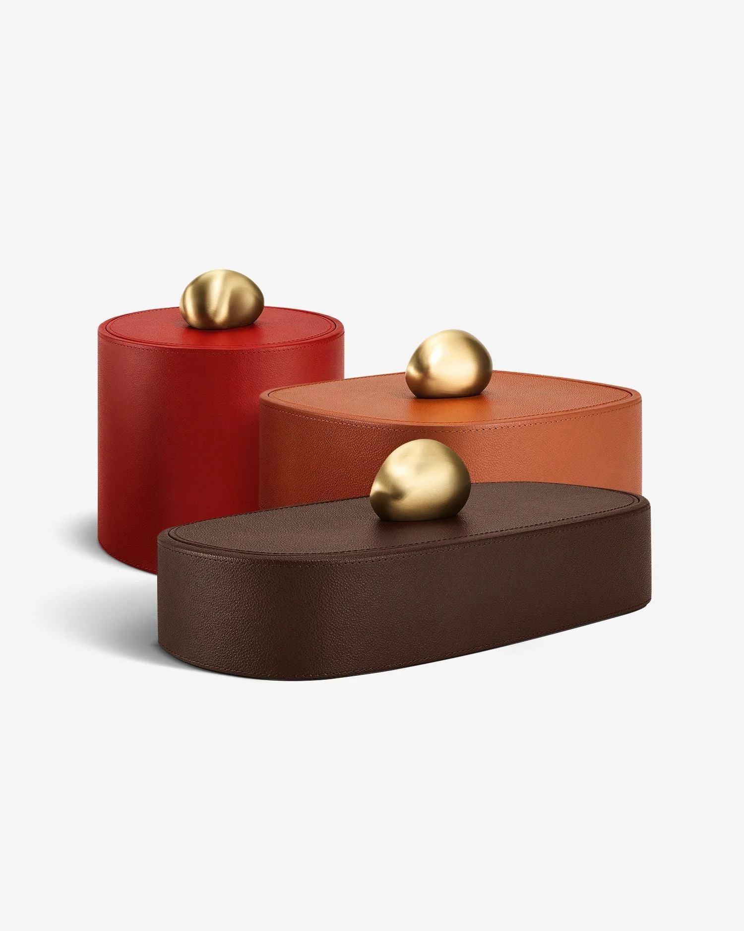 Pebble Trinket Box Trio - 1
