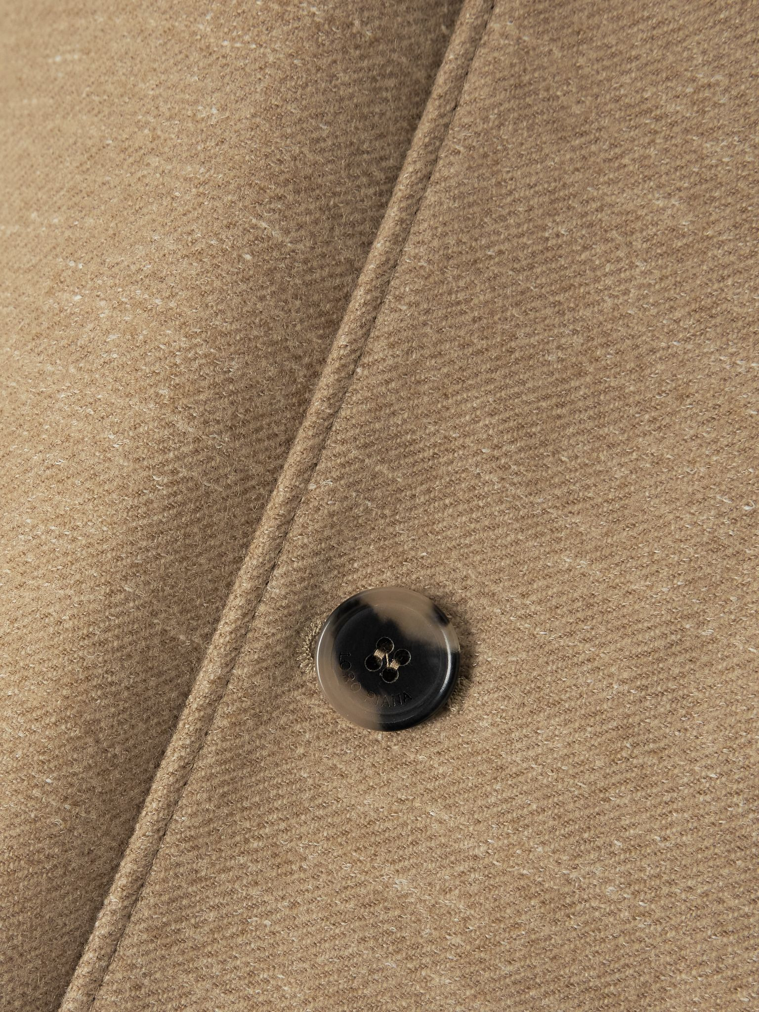 Roadster suede-trimmed cotton-twill jacket Sand - 4