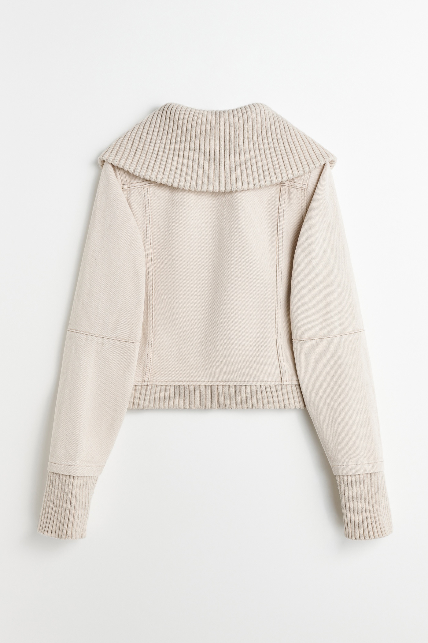 Knitted Lasso Jacket Ghost Attic Wash Denim - 6