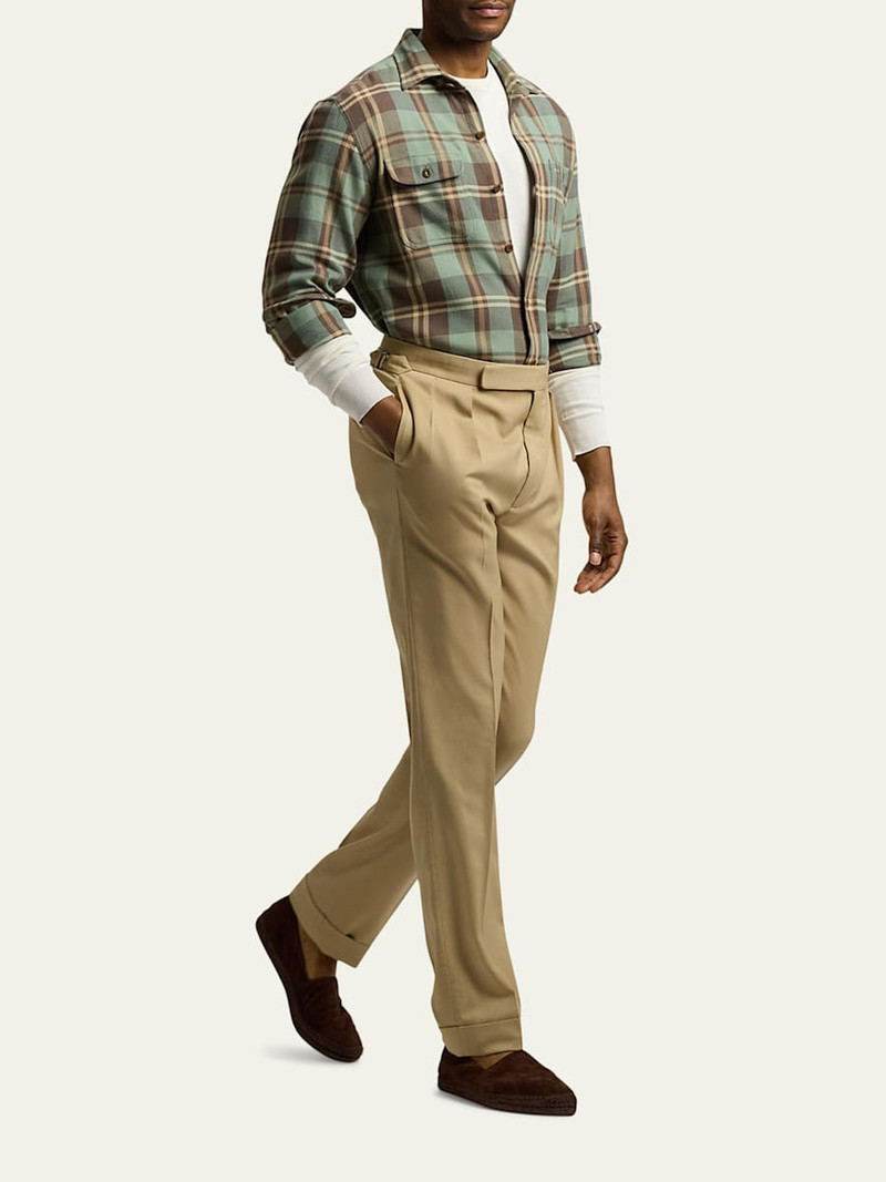 Ralph Lauren Men's Gregory Wool Double-Pleated Trousers outlook