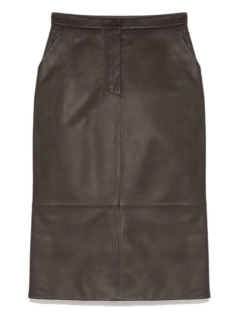 leather midi skirt 1