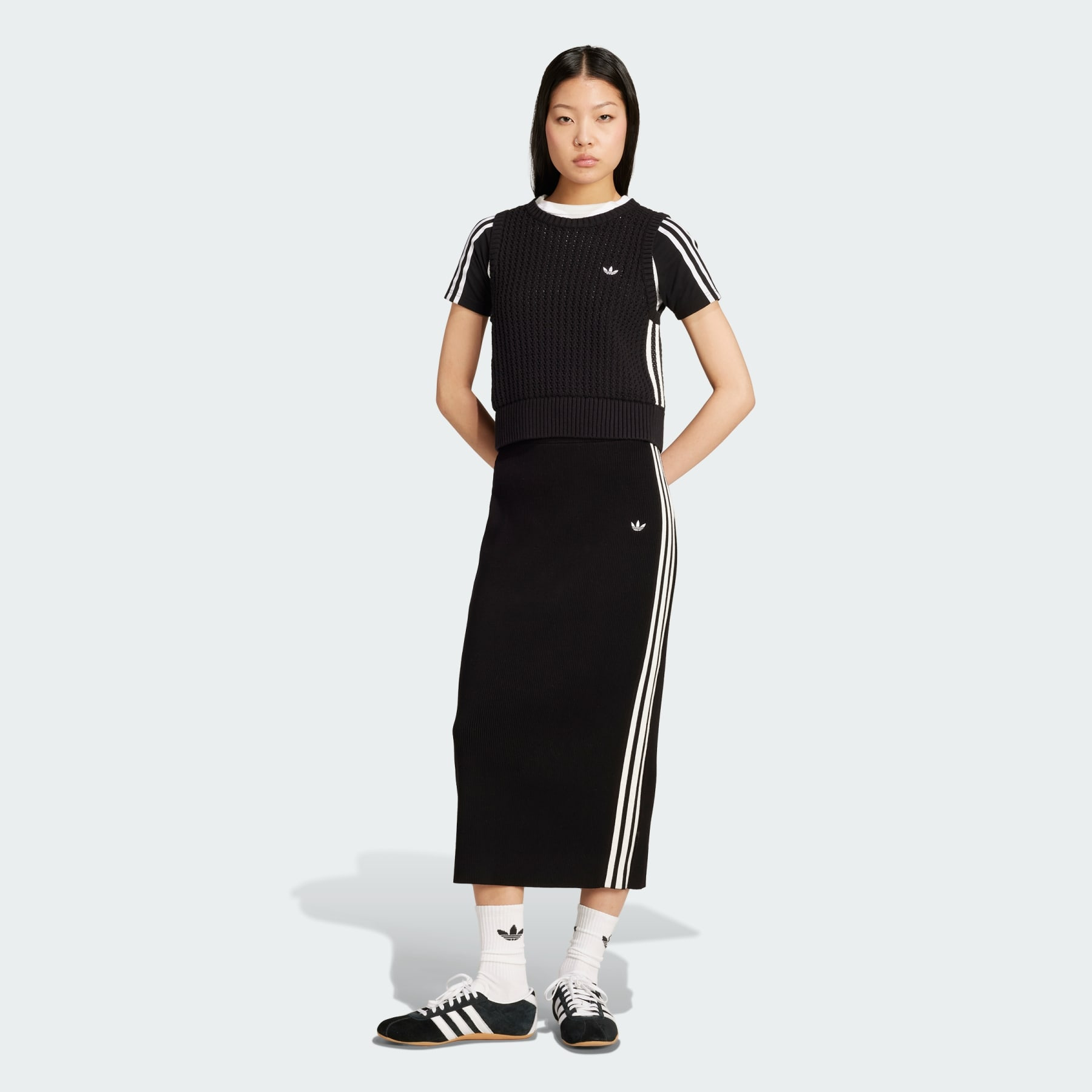 Adicolor Knit 3-Stripes Skirt - 4