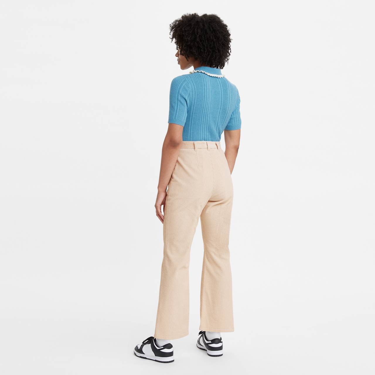 MATH CLUB FLARE CORDUROY WOMEN'S TROUSERS - 4