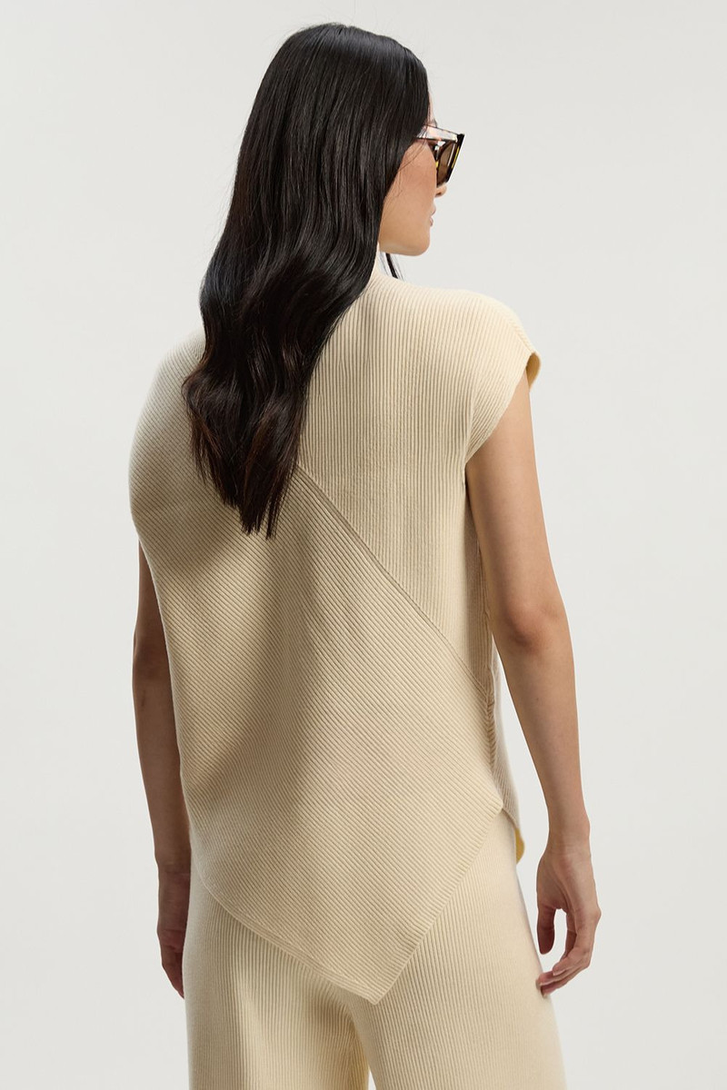 Soft Ribbed Asymmetric Hem Knitted Top 5