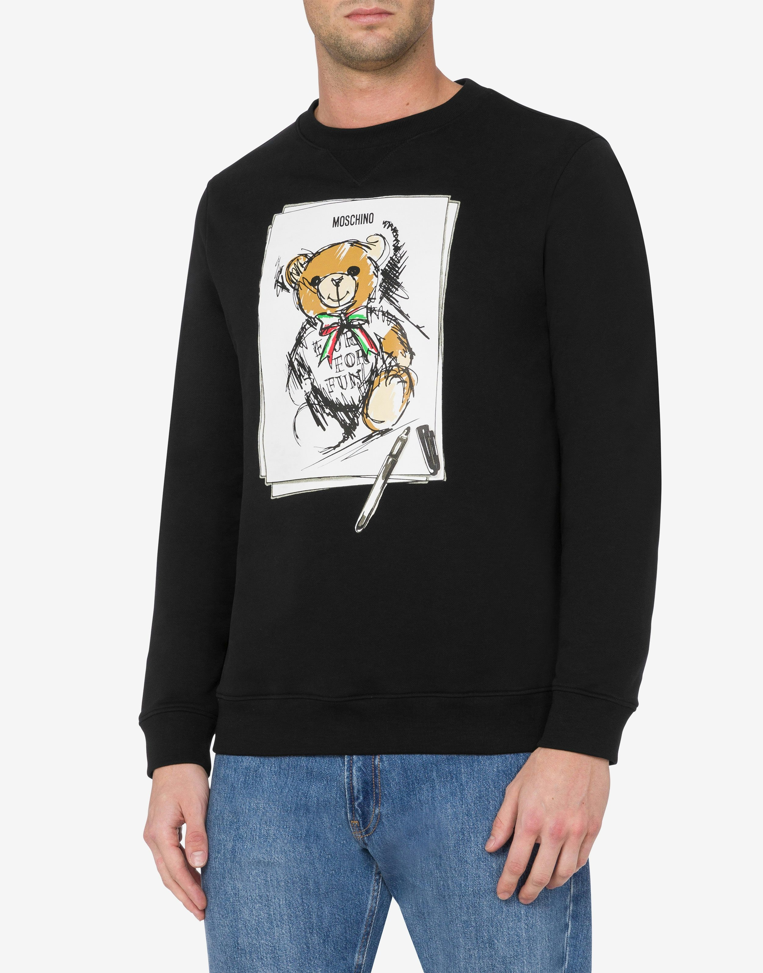 ORGANIC COTTON SWEATSHIRT TEDDY BEAR - 2